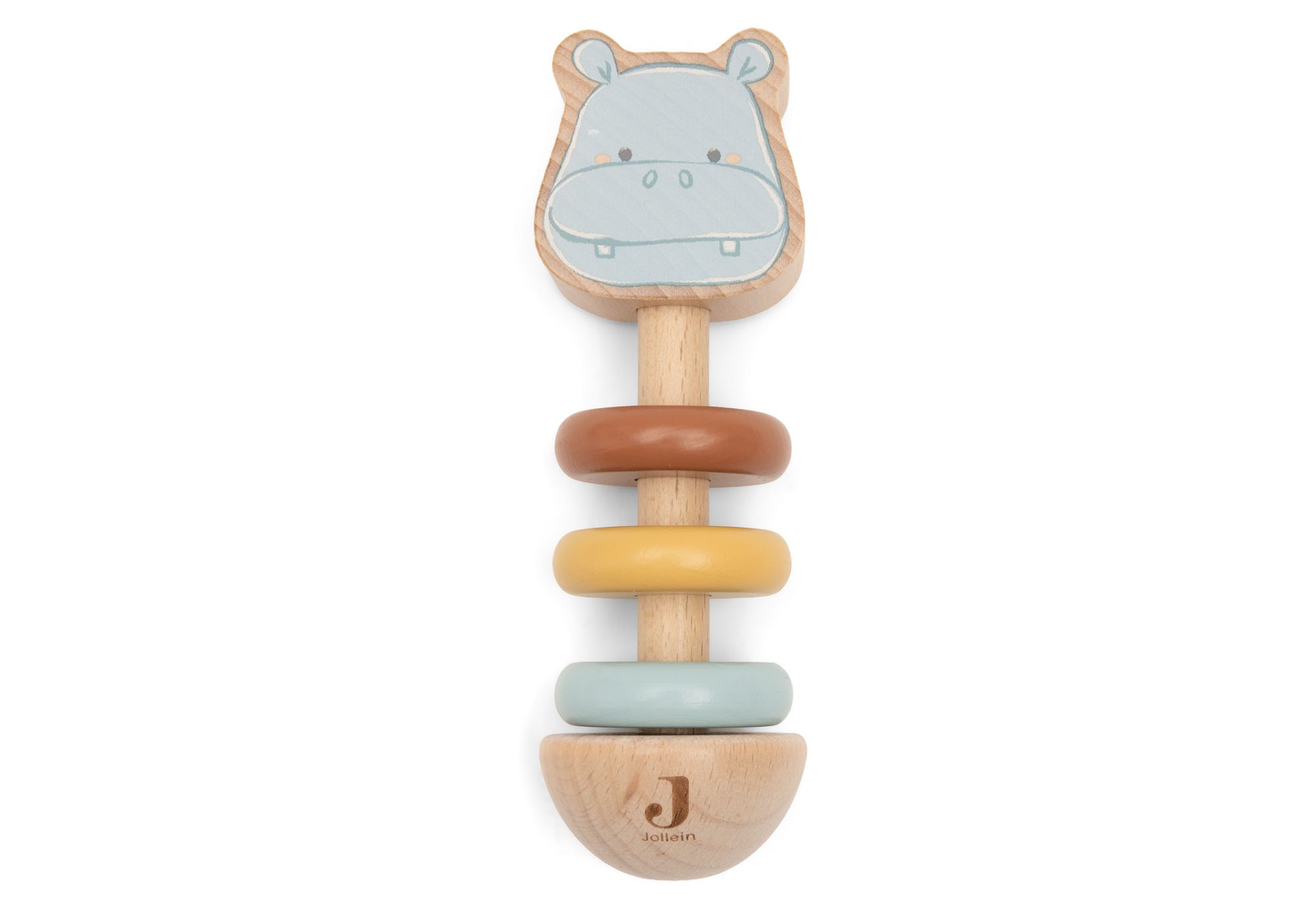Houten Rammelaar - Hippo Happy