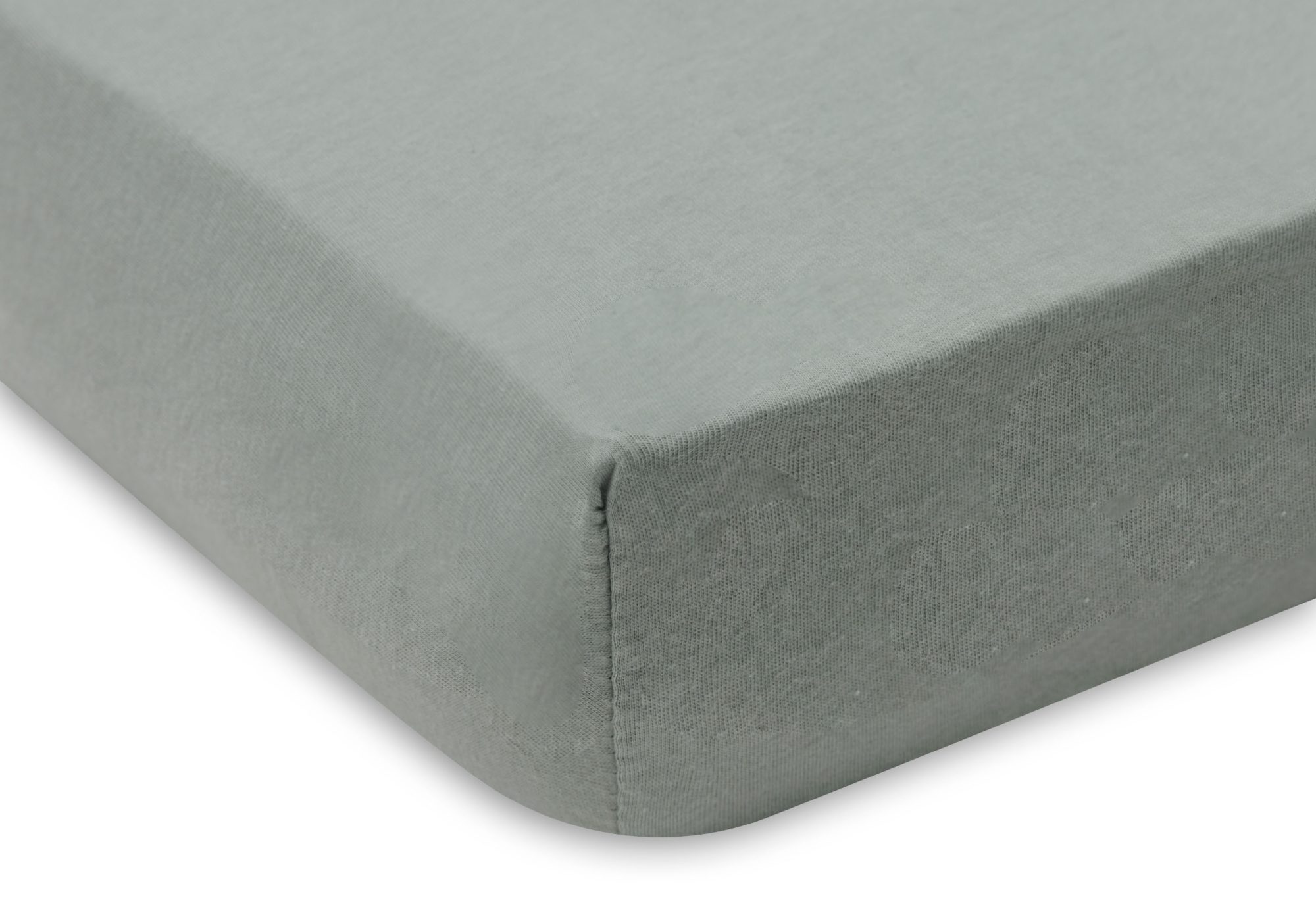 Hoeslaken Jersey 60x120cm - Sea Green/Ivory - 2 Stuks - afbeelding 3