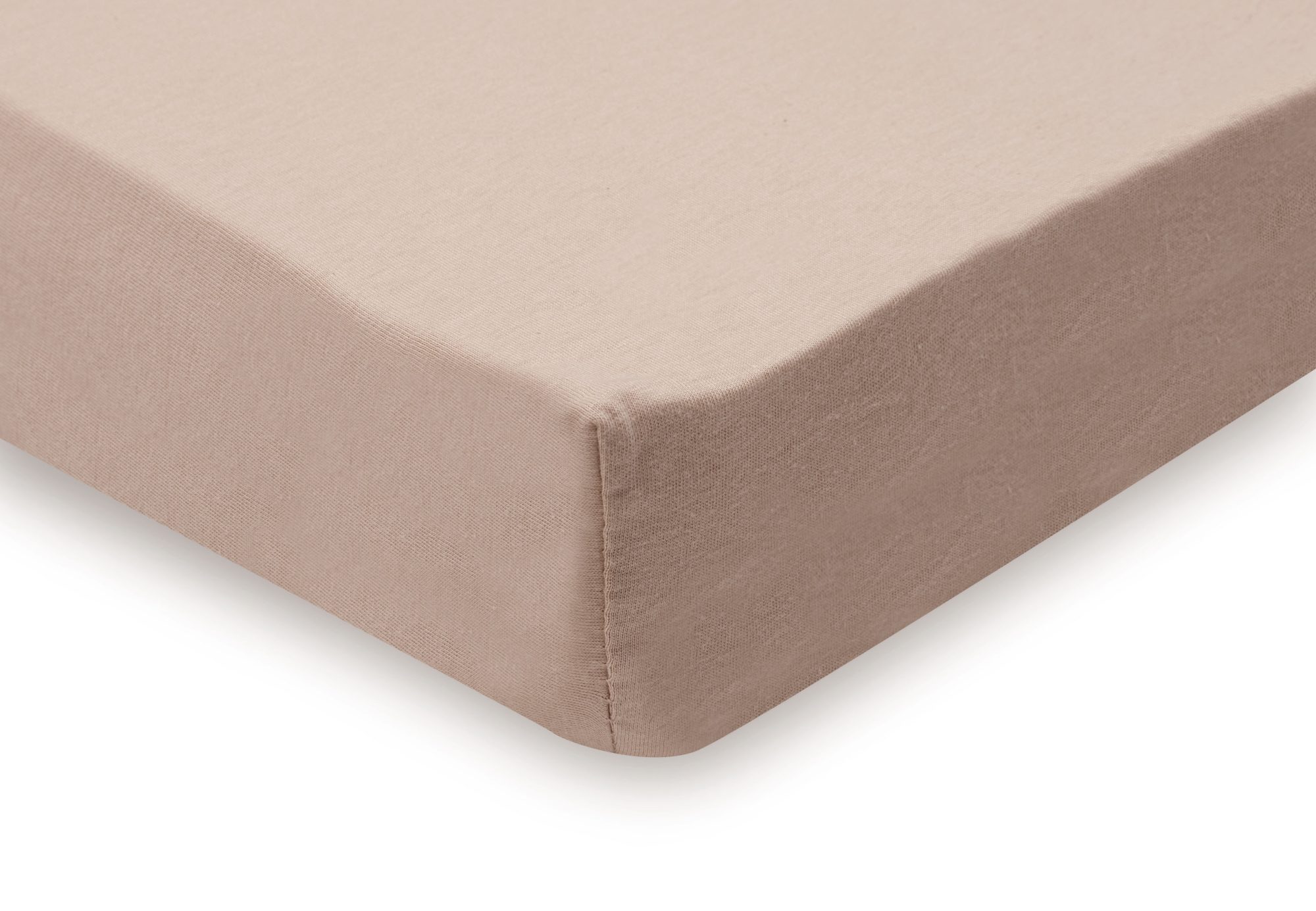 Hoeslaken Jersey 60x120cm - Light Terra/Oatmeal - 2 Stuks - afbeelding 3