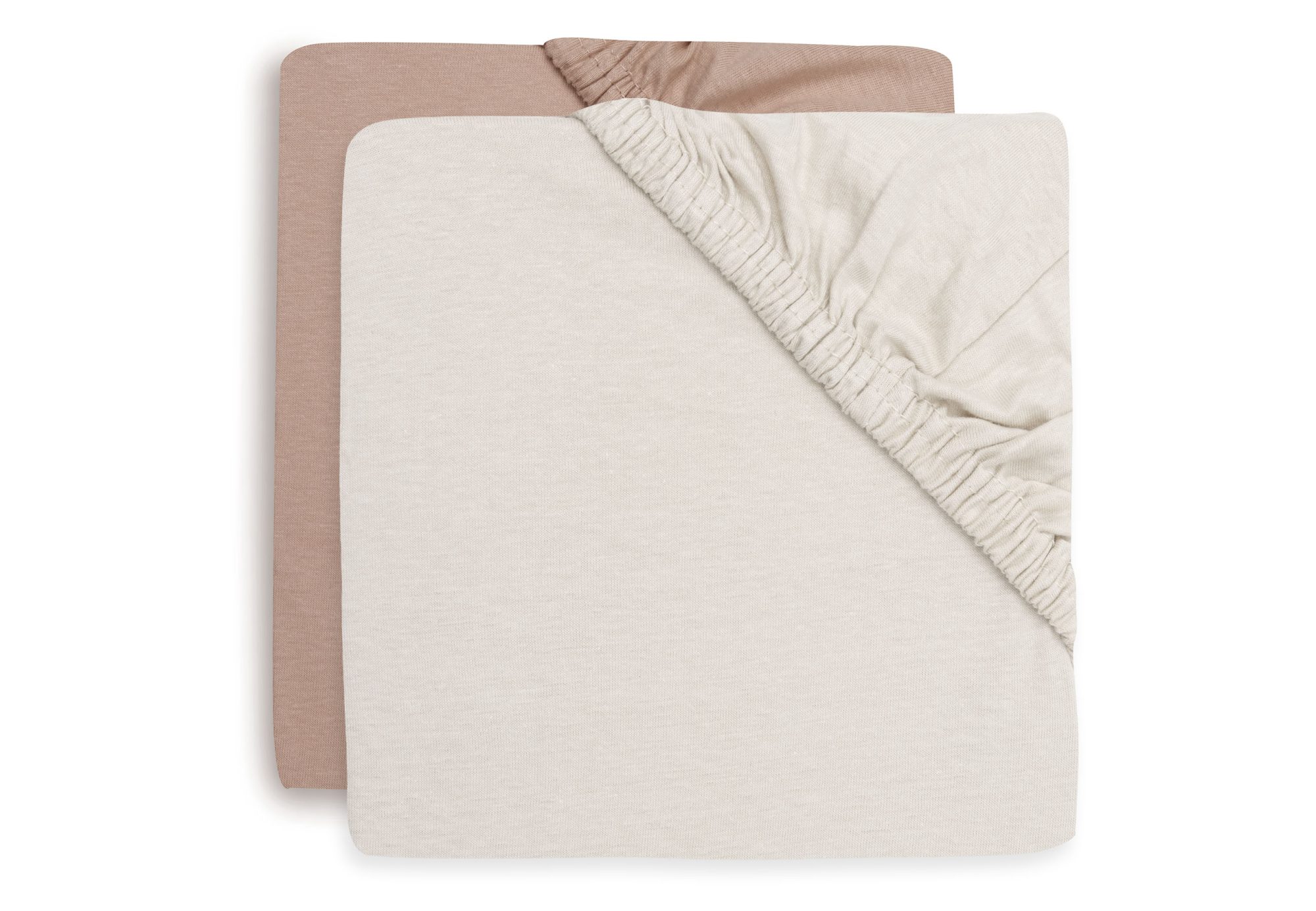 Hoeslaken Jersey 70/75x140/150cm - Light Terra/Oatmeal - 2 Stuks