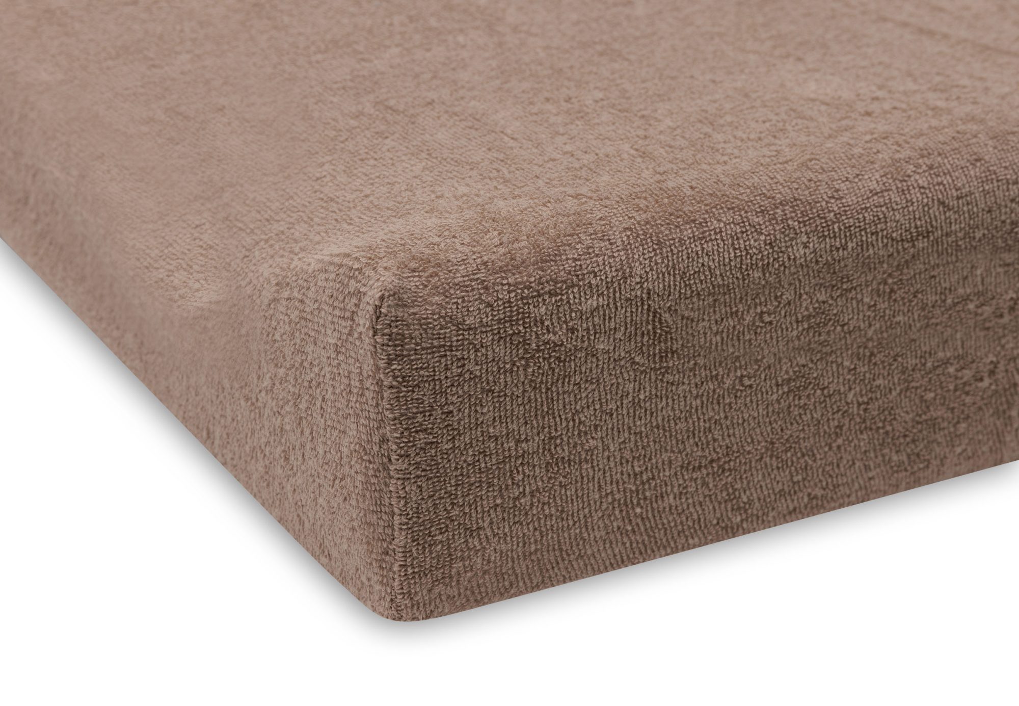 Aankleedkussenhoes Badstof 50x70cm - Milky Coffee/Ivory - 2 Stuks - afbeelding 3