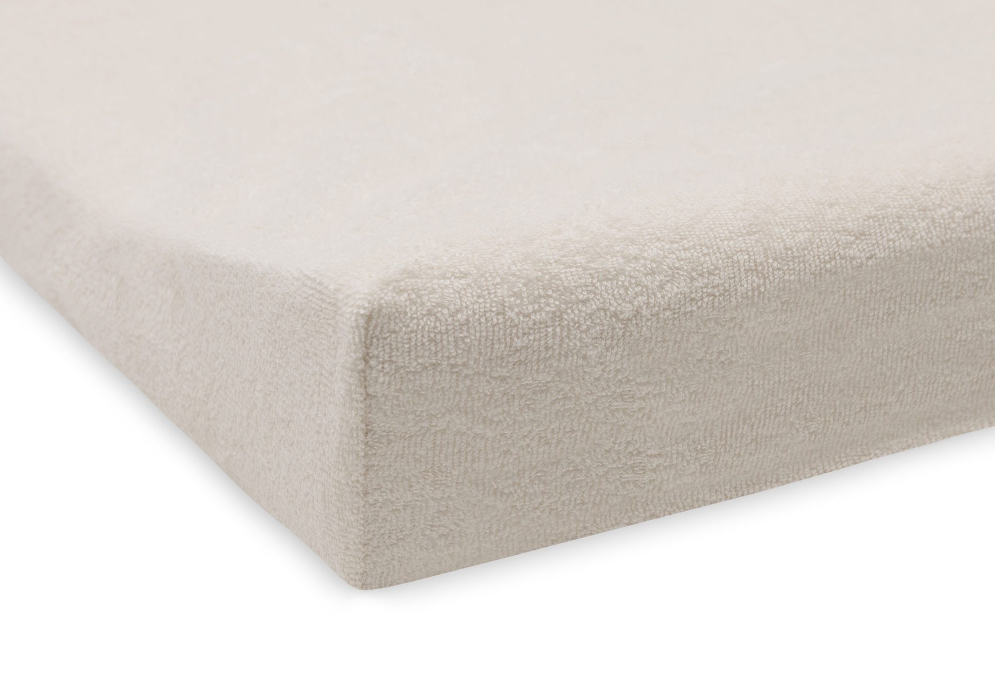 Aankleedkussenhoes Badstof 50x70cm - Milky Coffee/Ivory - 2 Stuks - afbeelding 7