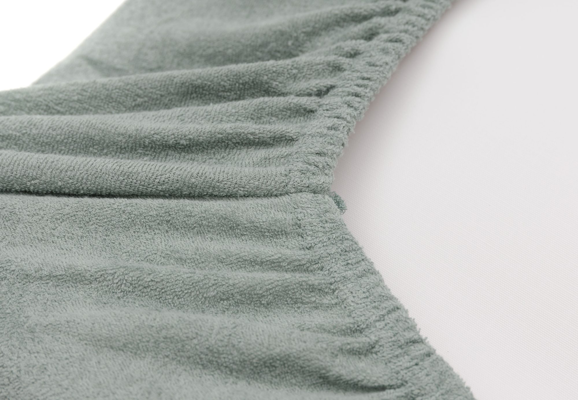 Aankleedkussenhoes Badstof 50x70cm - Sea Green/Ivory - 2 Stuks - afbeelding 4
