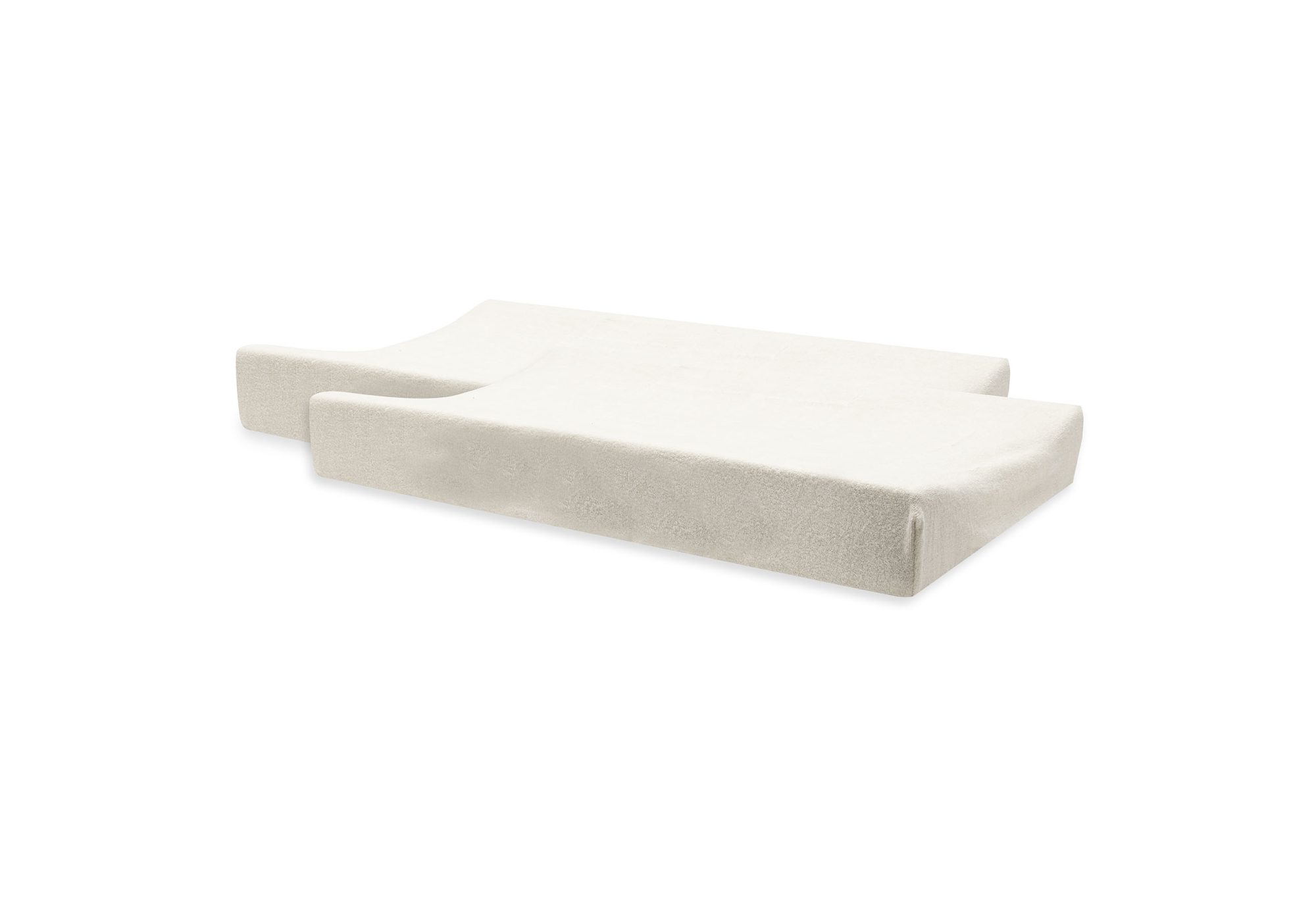 Aankleedkussenhoes Badstof 50x70cm - Sand - 2 Stuks