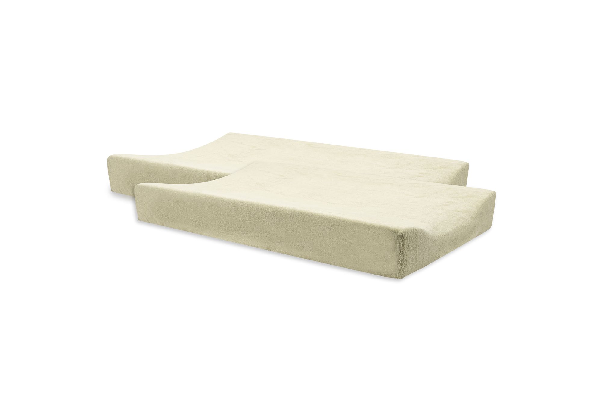 Aankleedkussenhoes Badstof 50x70cm Soft Matcha - 2 Stuks