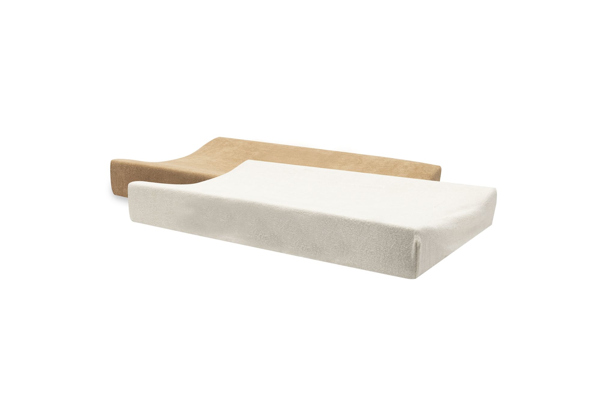 Aankleedkussenhoes Badstof 50x70cm - Hazel/Oatmeal - 2 Stuks