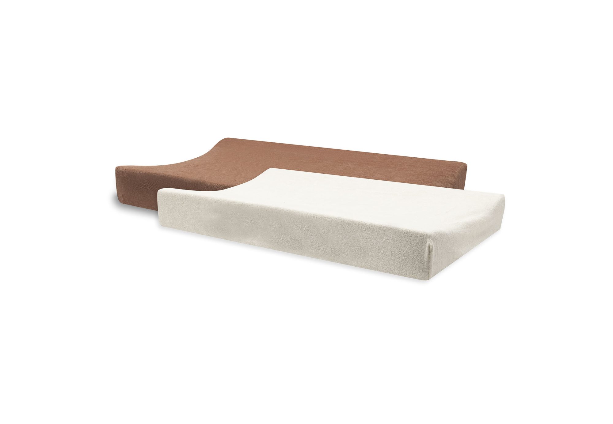 Aankleedkussenhoes Badstof 50x70cm - Light Terra/Oatmeal - 2 Stuks