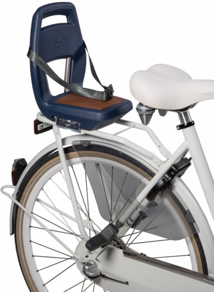 Qibbel Junior 6+ - Fietsstoeltje Achter - Blauw/Bruin