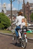 Qibbel Junior 6+ - Fietsstoeltje Achter - Blauw/Bruin