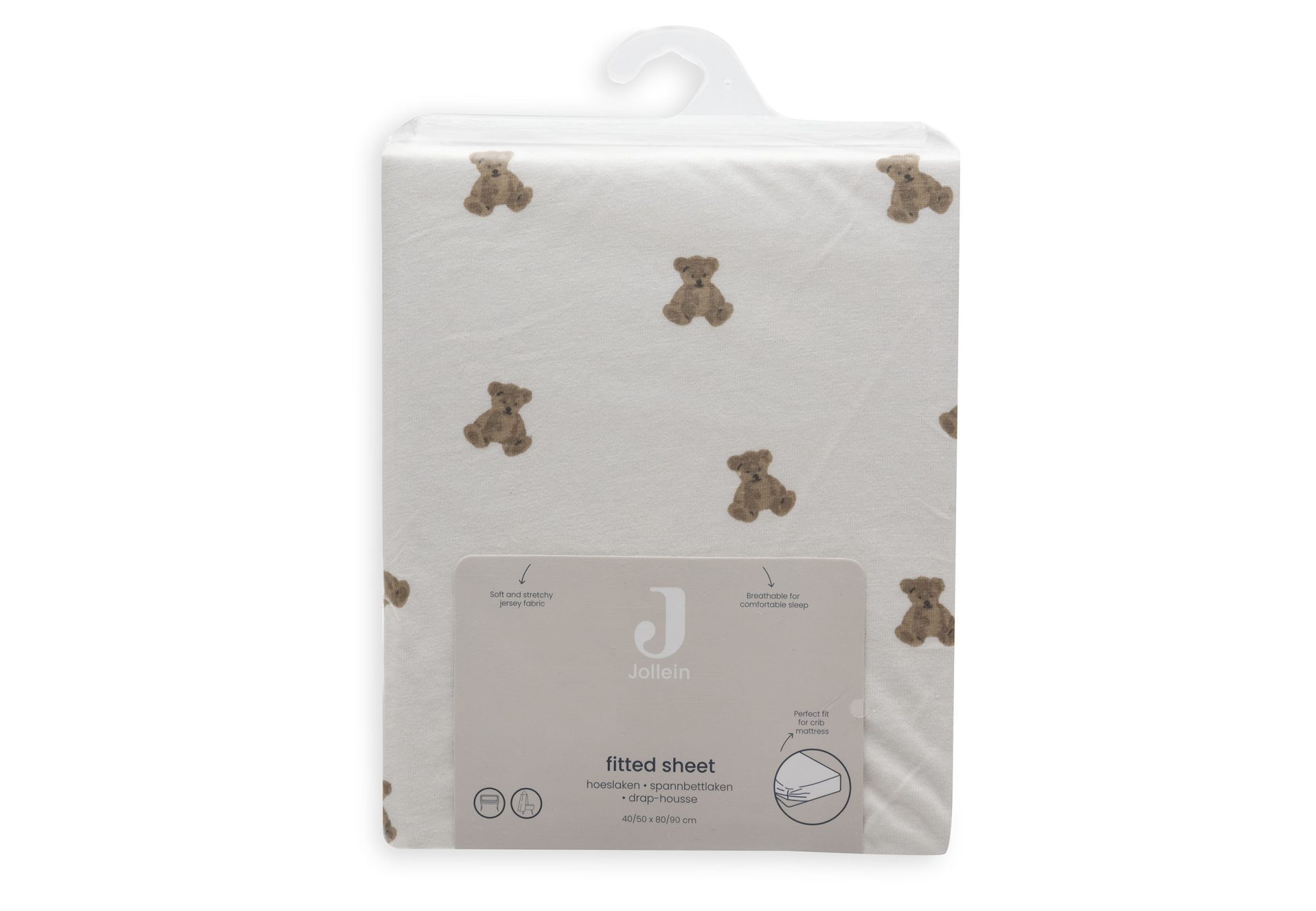 Hoeslaken Jersey 40/50x80/90cm - Mini Teddy Bear - afbeelding 4