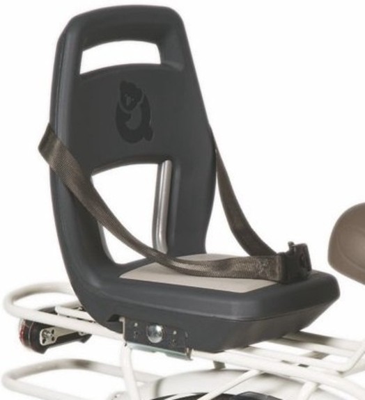 Qibbel 6+ Junior - Fietsstoeltje bagagedrager - Zwart