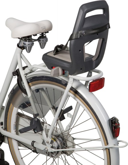 Qibbel 6+ Junior - Fietsstoeltje bagagedrager - Zwart