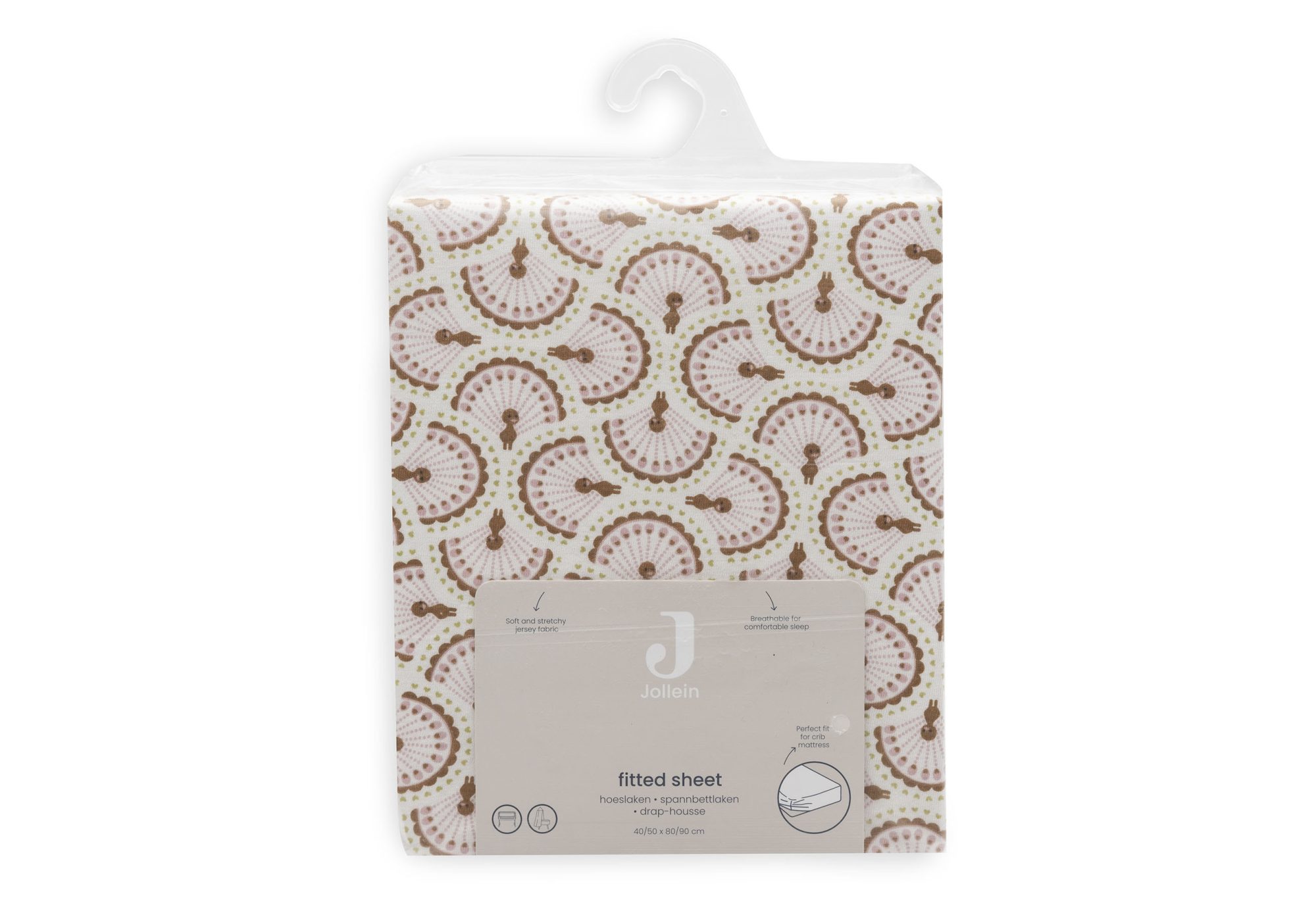 Hoeslaken Jersey 40/50x80/90cm - Soft Plumes - afbeelding 4