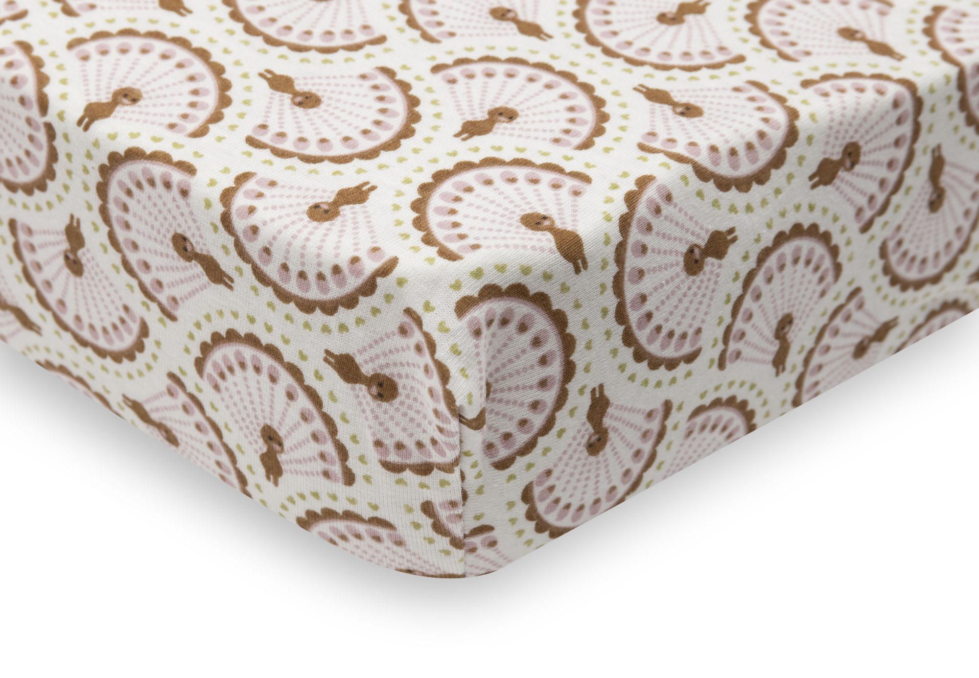 Hoeslaken Jersey 60x120cm - Soft Plumes - afbeelding 3
