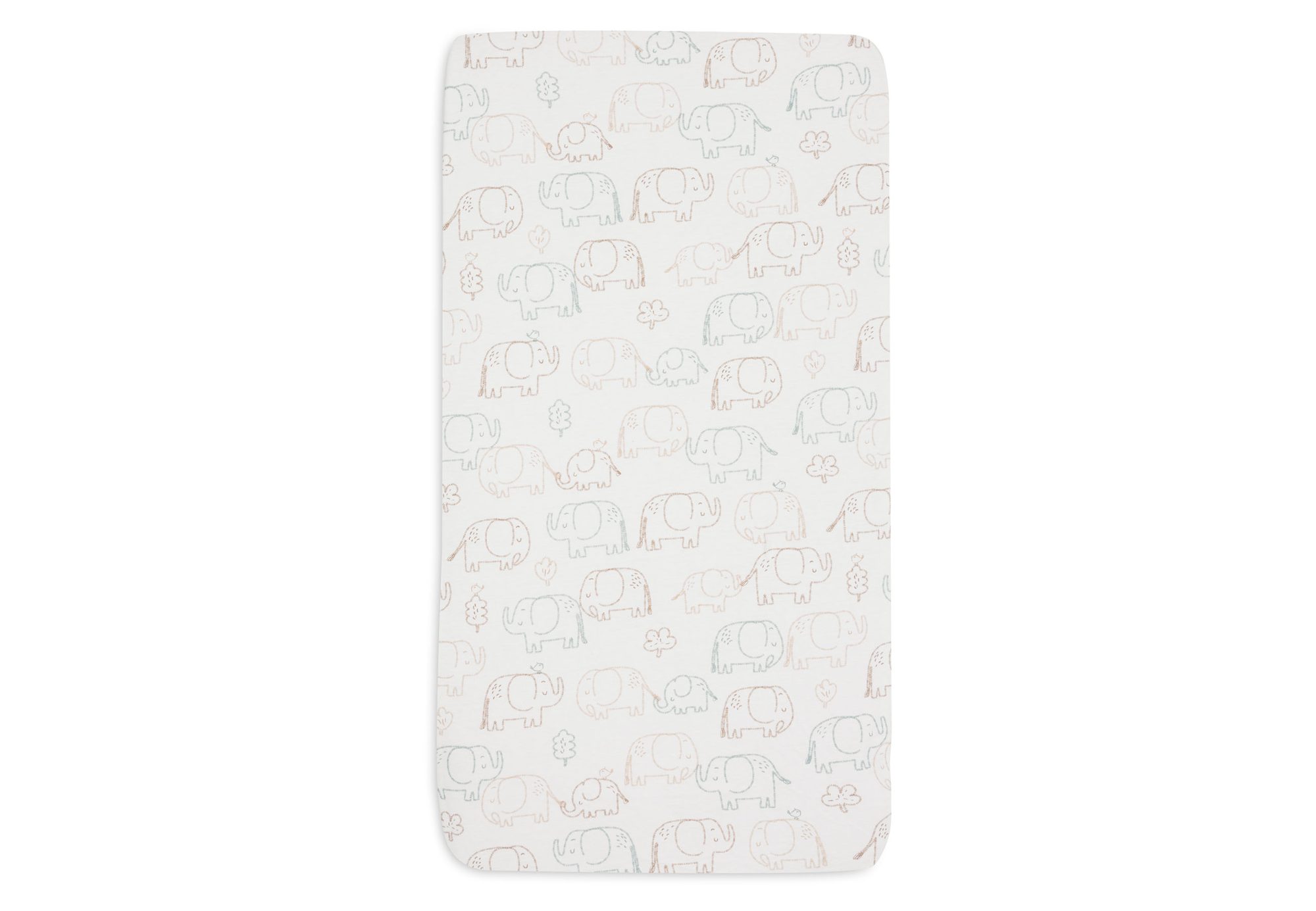 Hoeslaken Jersey 70/75x140/150cm - Elephant Tales - afbeelding 2