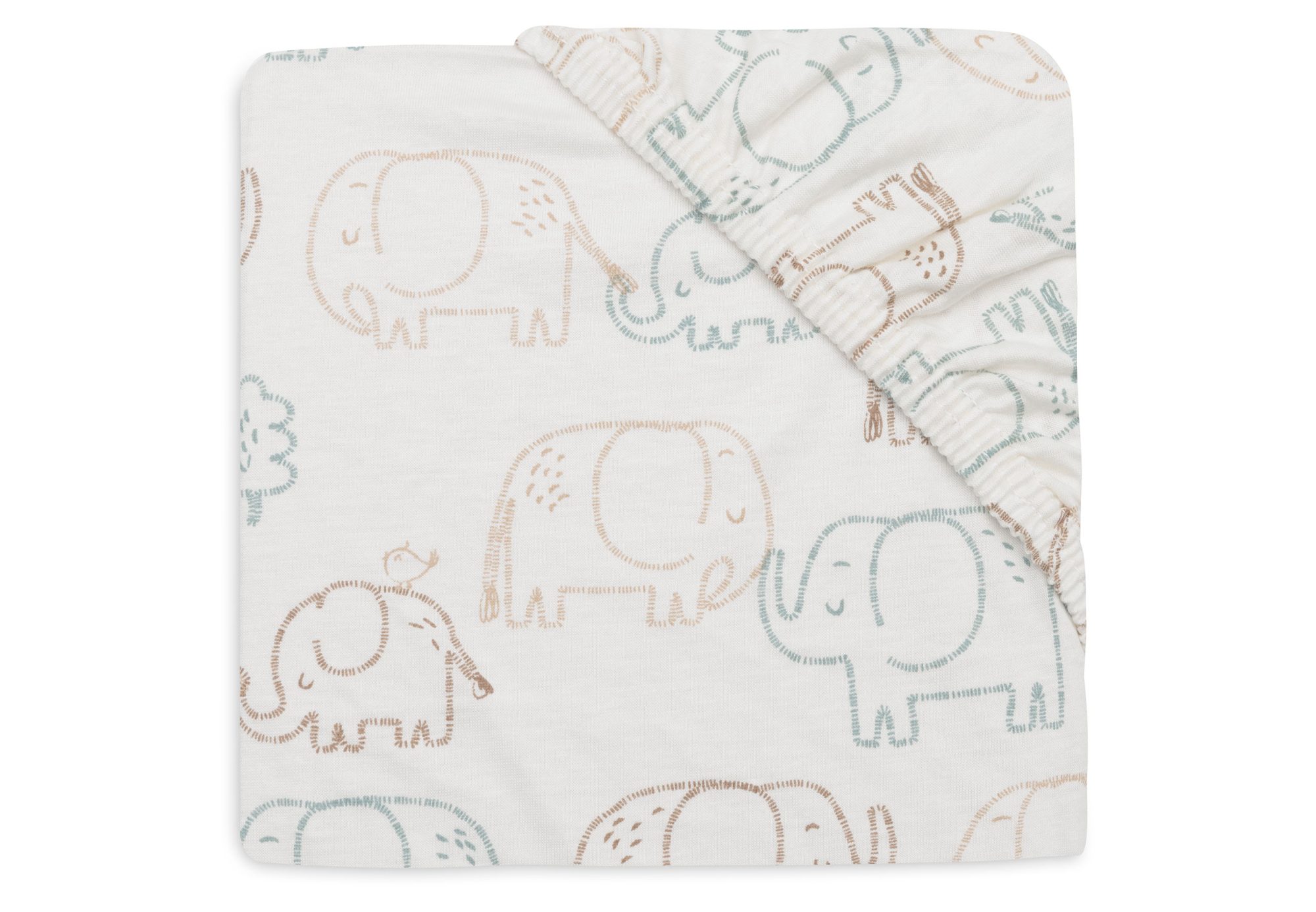 Hoeslaken Jersey 70/75x140/150cm - Elephant Tales