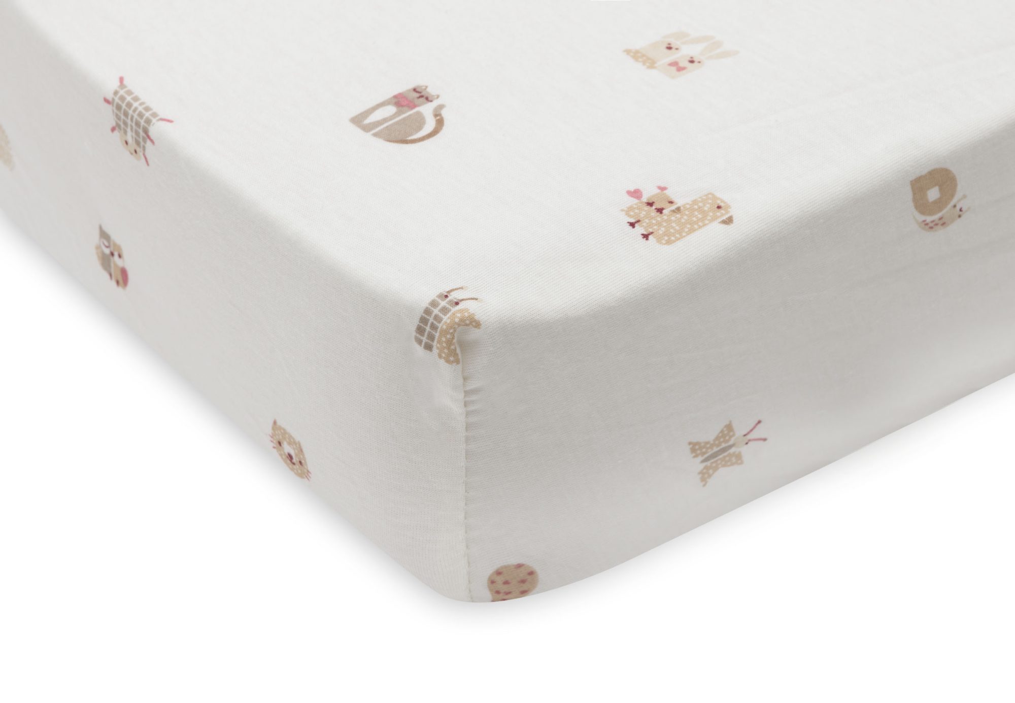 Hoeslaken Jersey 70/75x140/150cm - Animal Friends - afbeelding 3