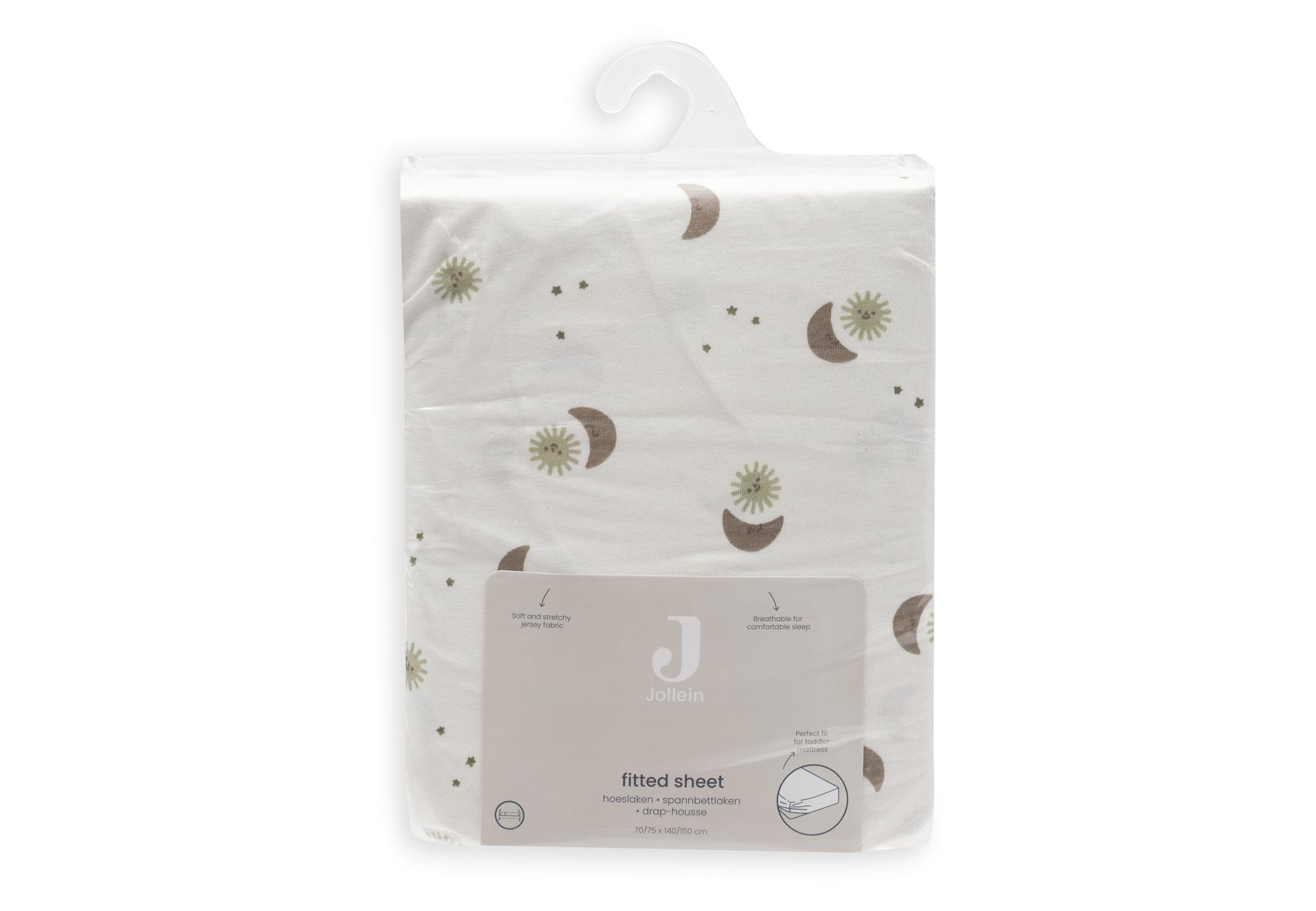 Hoeslaken Jersey 70/75x140/150cm - Over the Moon - afbeelding 4