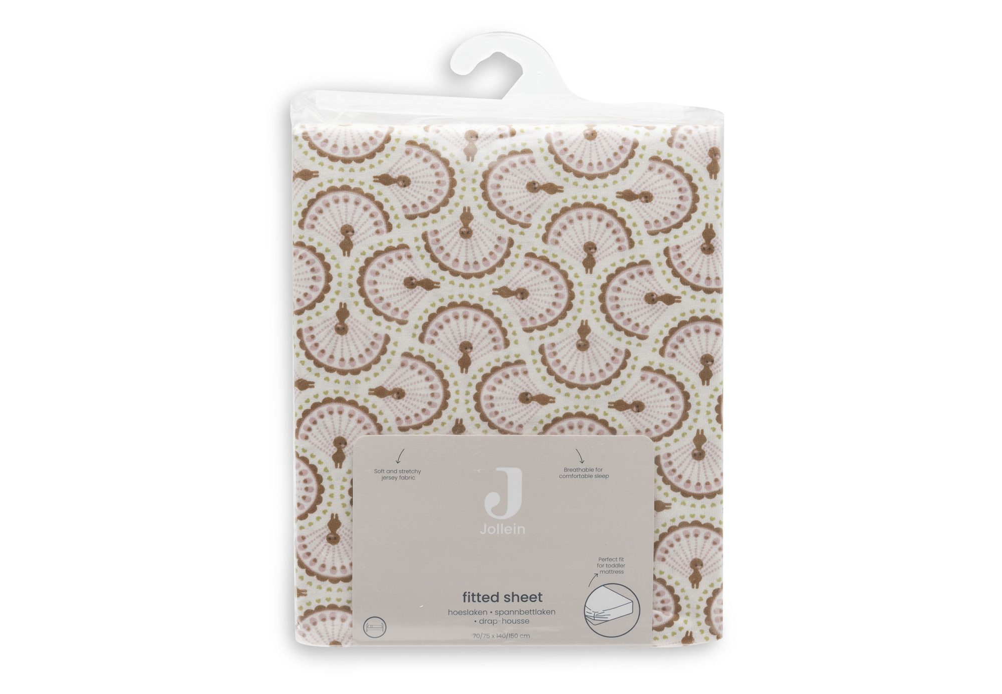 Hoeslaken Jersey 70/75x140/150cm - Soft Plumes - afbeelding 4