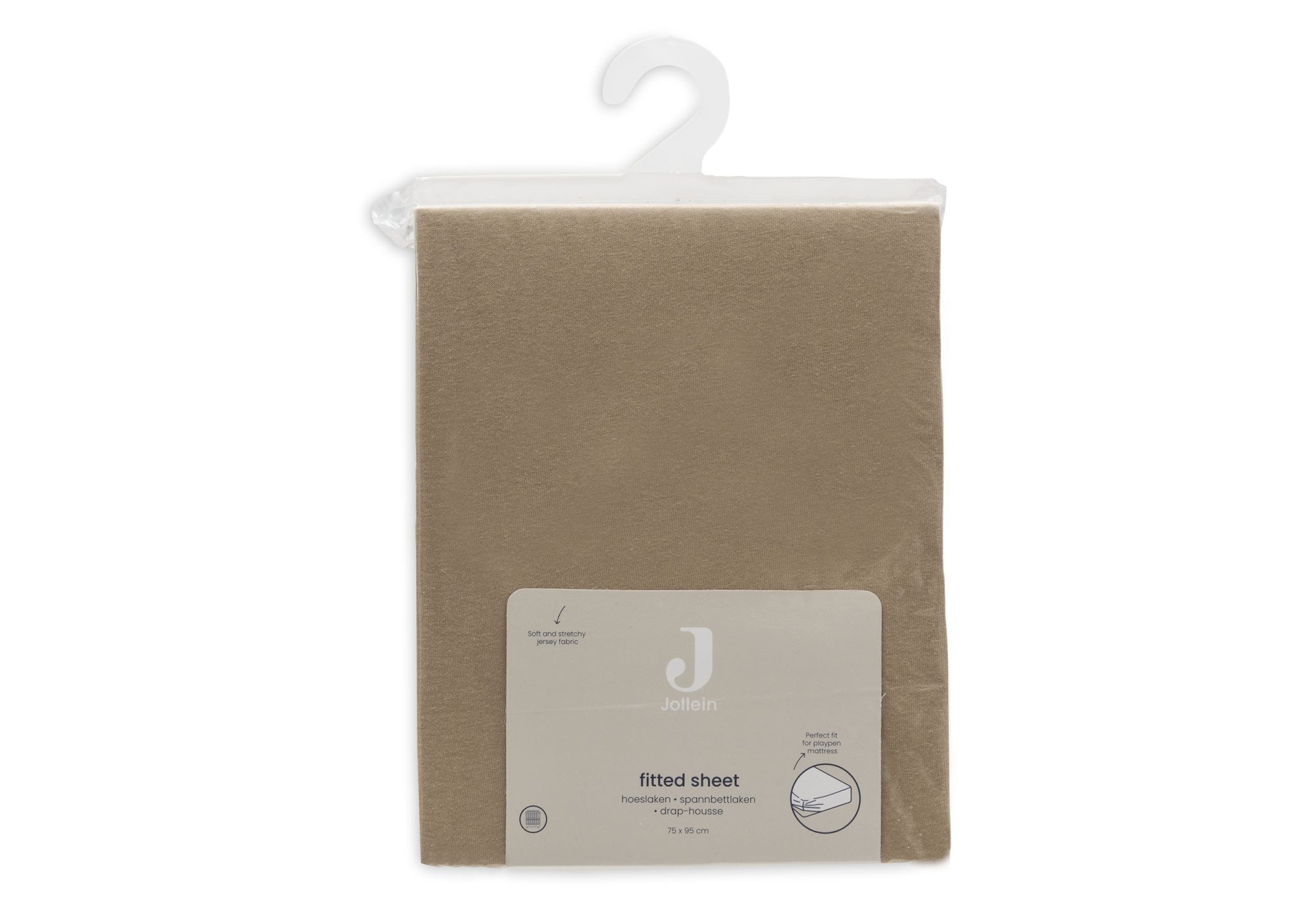 Hoeslaken Jersey Boxmatras 75x95cm - Hazel - afbeelding 4
