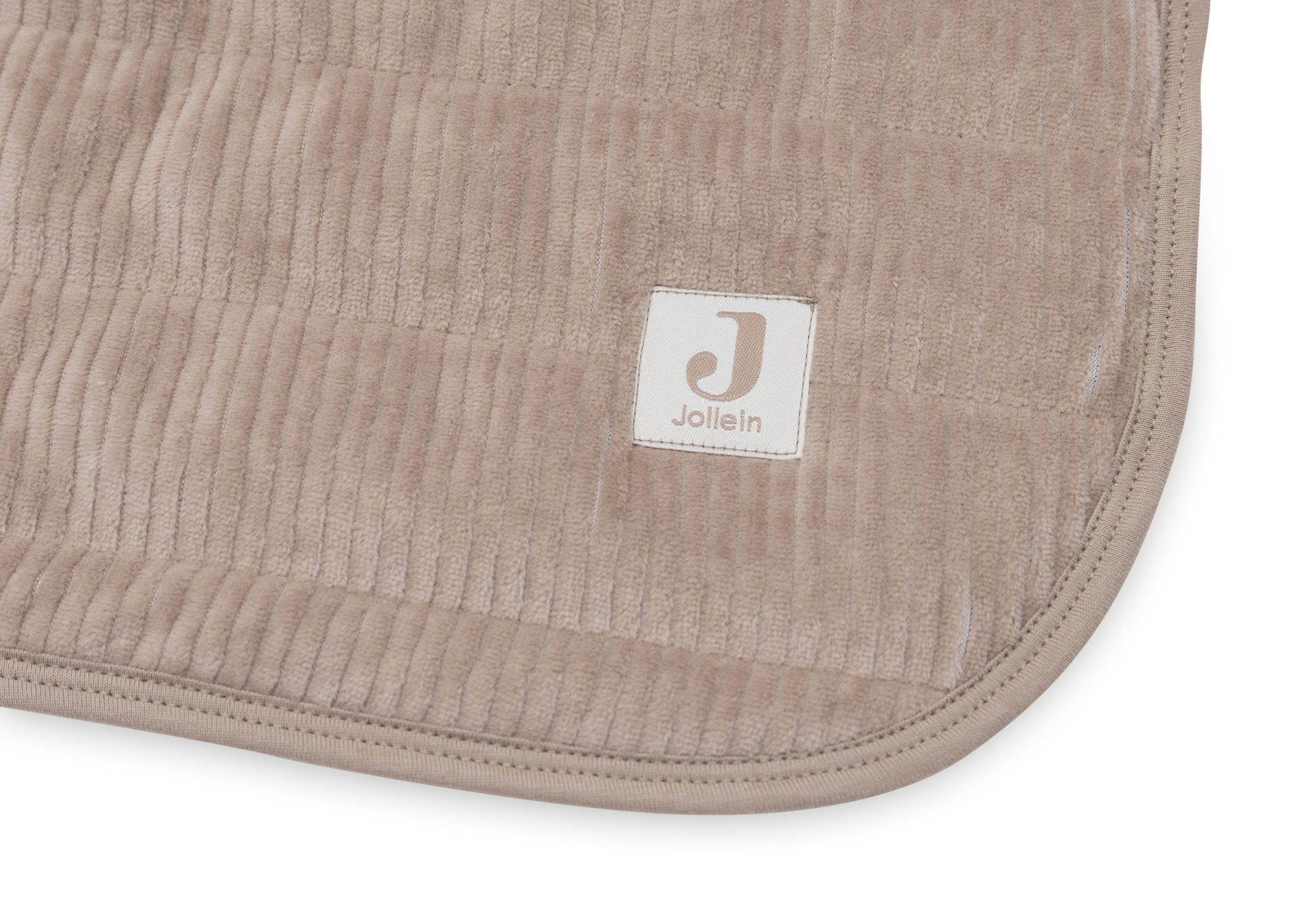Deken Wieg 75x100cm Velvet Rib - Milky Coffee - afbeelding 3