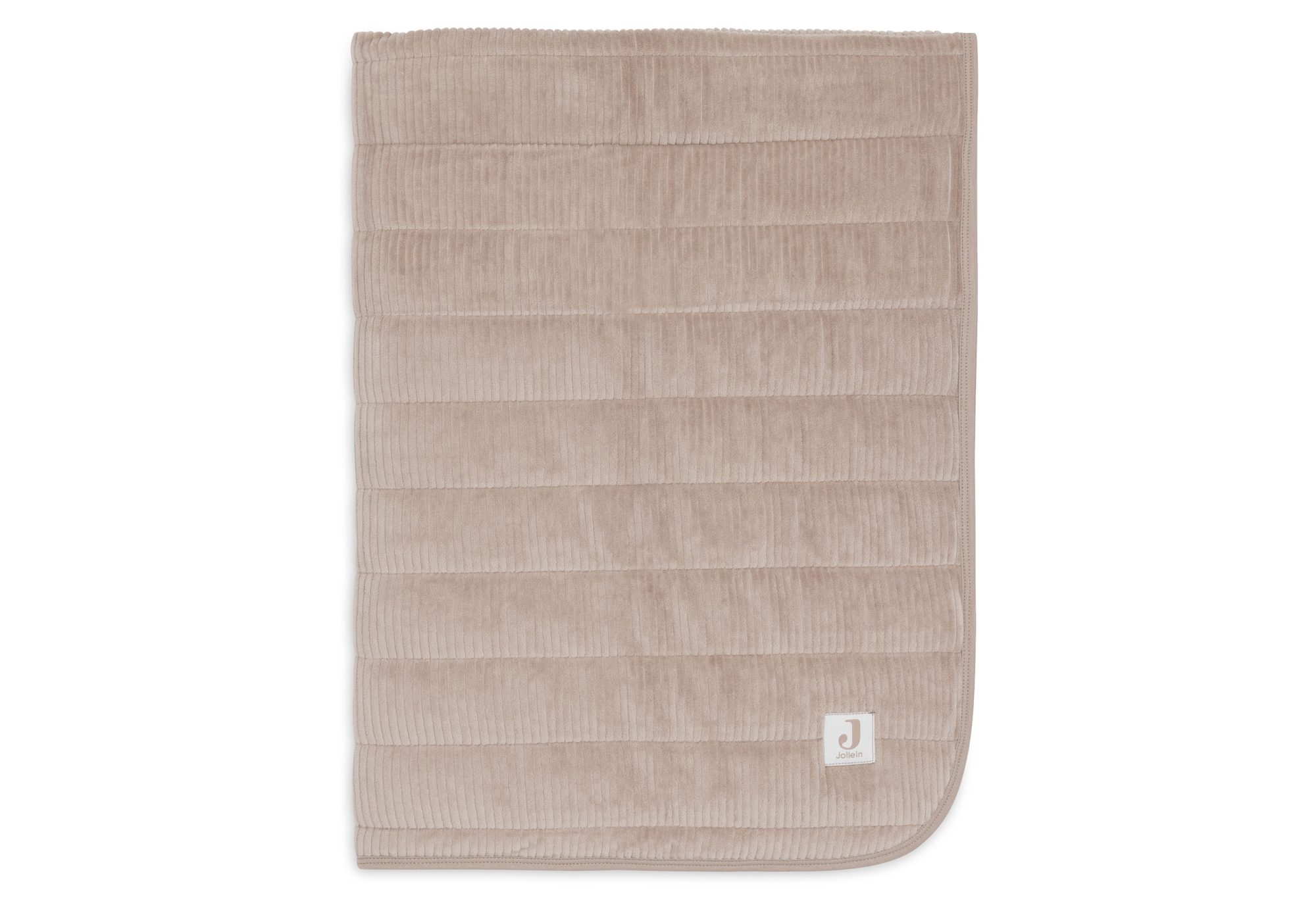 Deken Wieg 75x100cm Velvet Rib - Milky Coffee