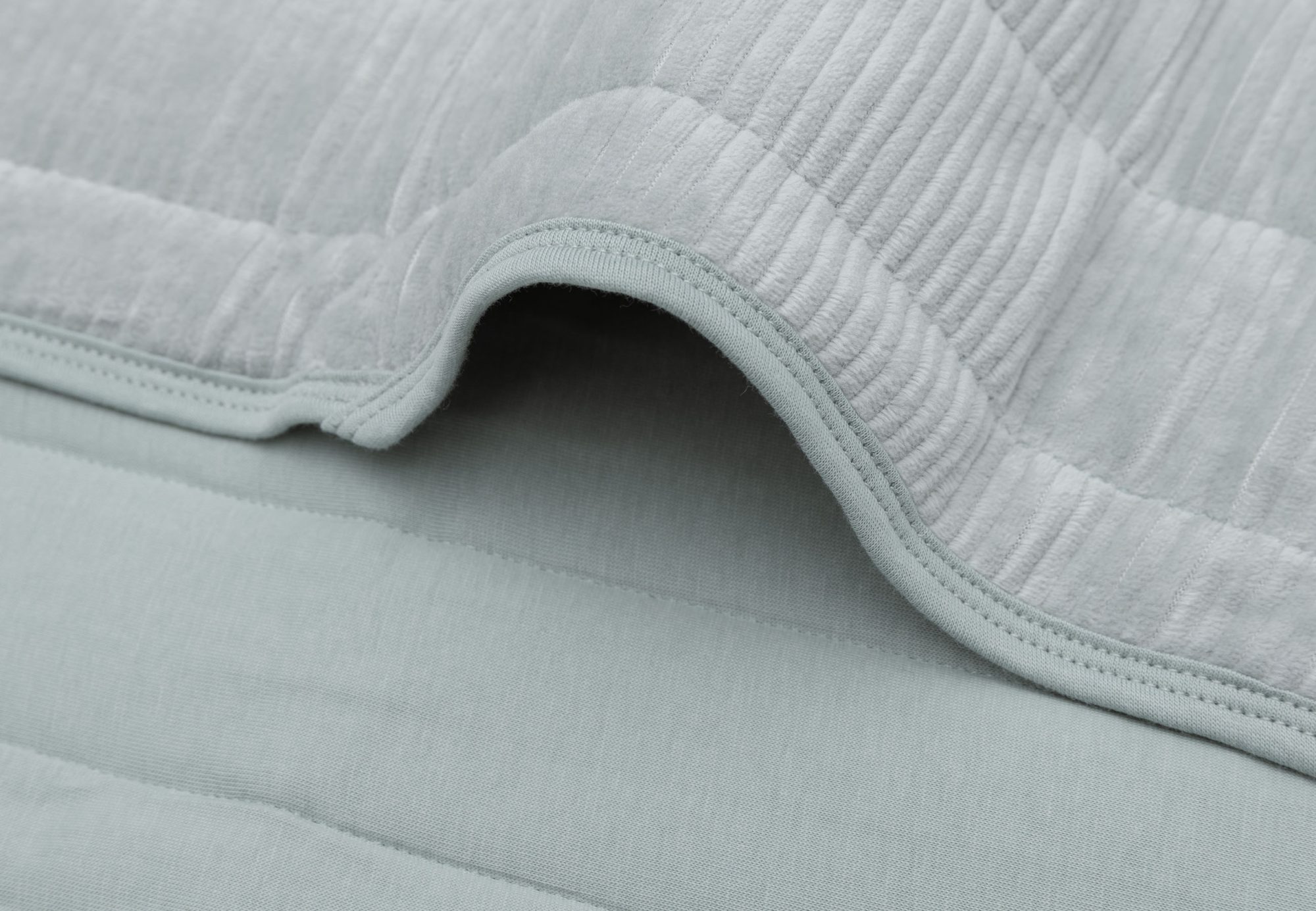 Deken Wieg 75x100cm Velvet Rib - Sea Green - afbeelding 5