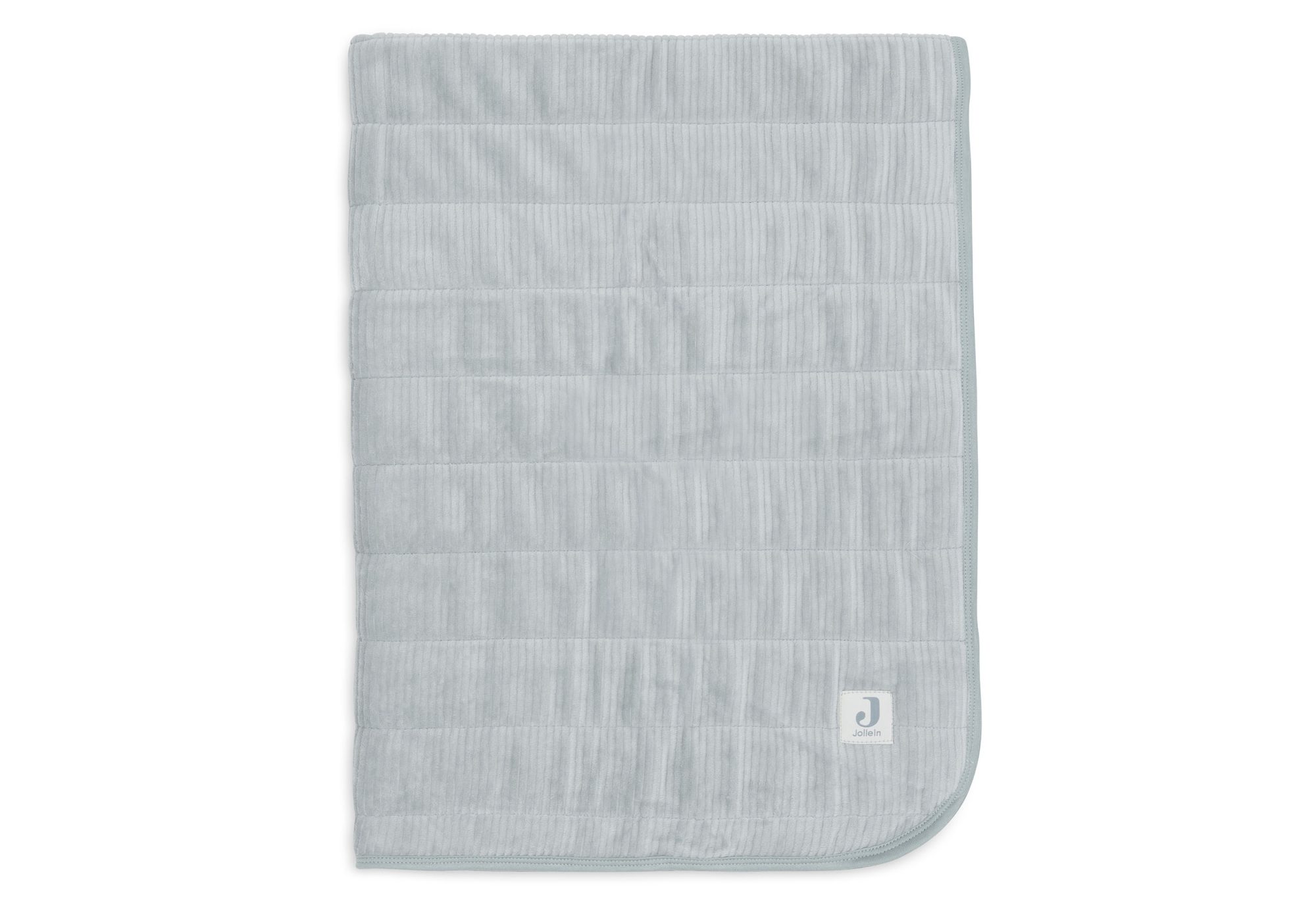 Deken Wieg 75x100cm Velvet Rib - Sea Green