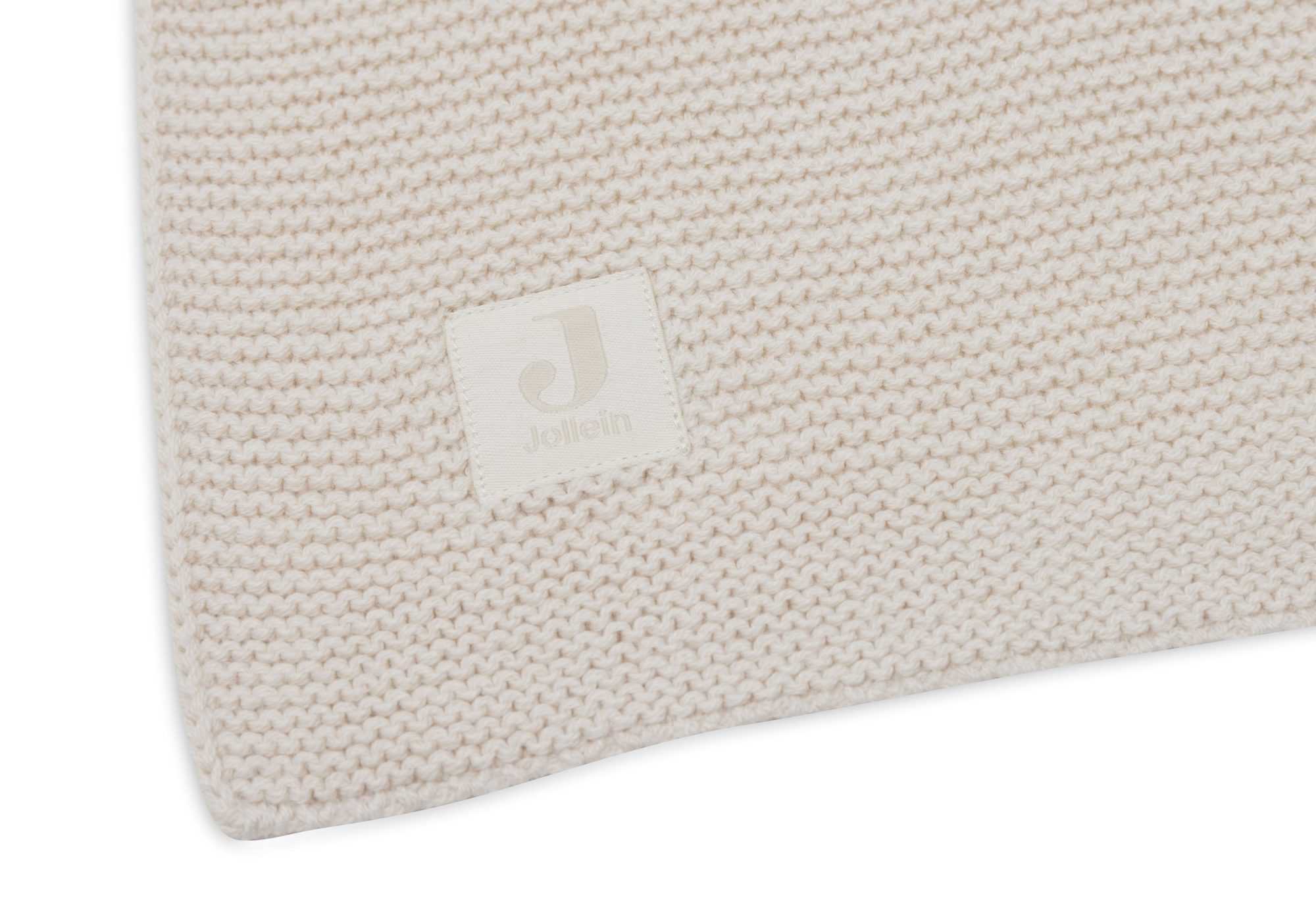 Deken Wieg 75x100cm Basic Knit - Oatmeal - afbeelding 3