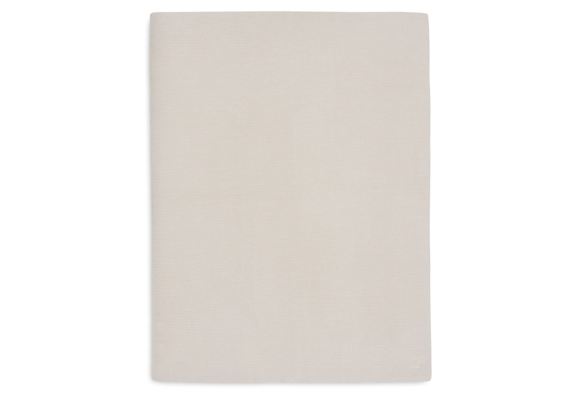 Deken Wieg 75x100cm Basic Knit - Oatmeal - afbeelding 2