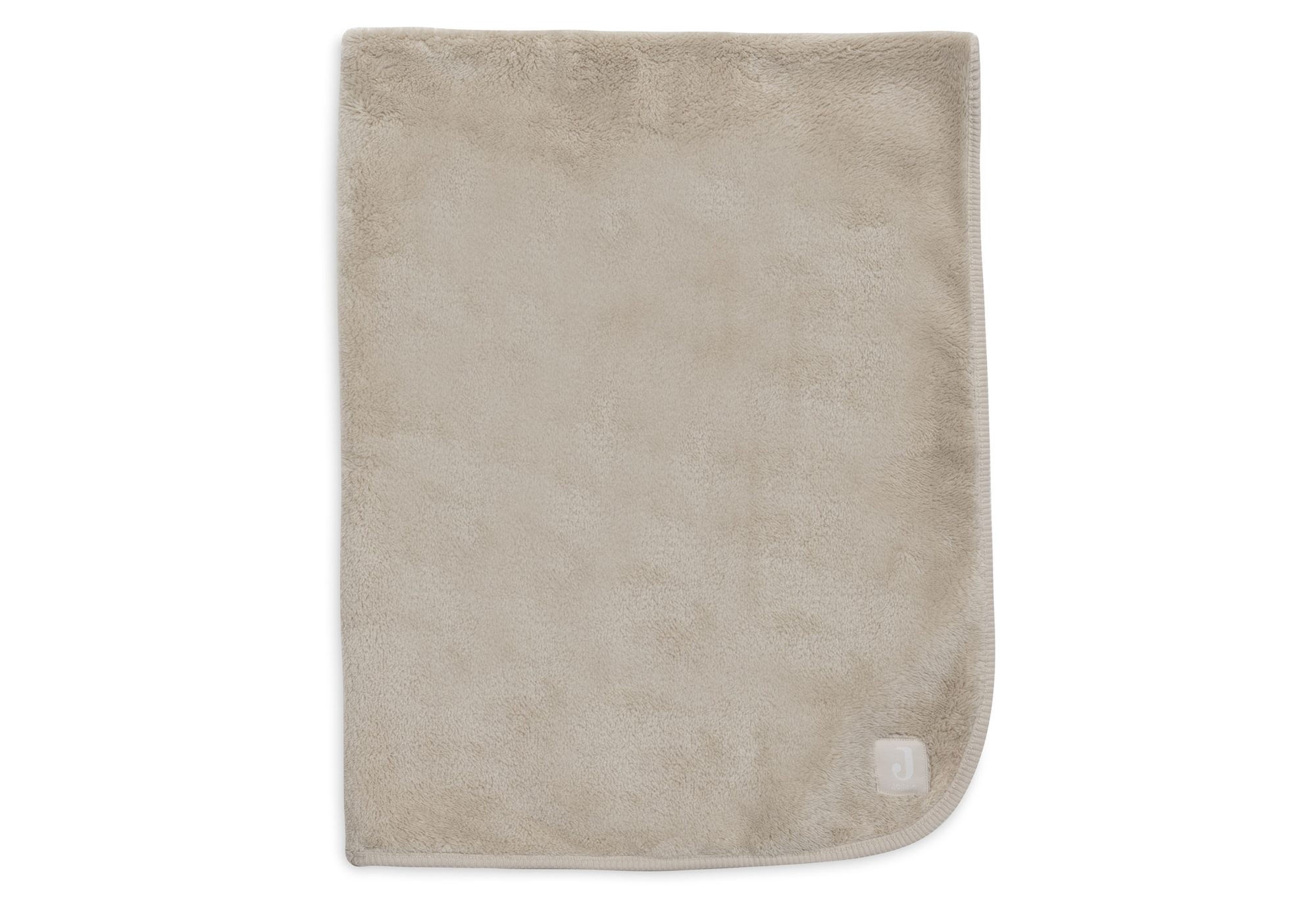 Deken Wieg 75x100cm Reversible Basic Sherpa/Jersey - Warm Sand