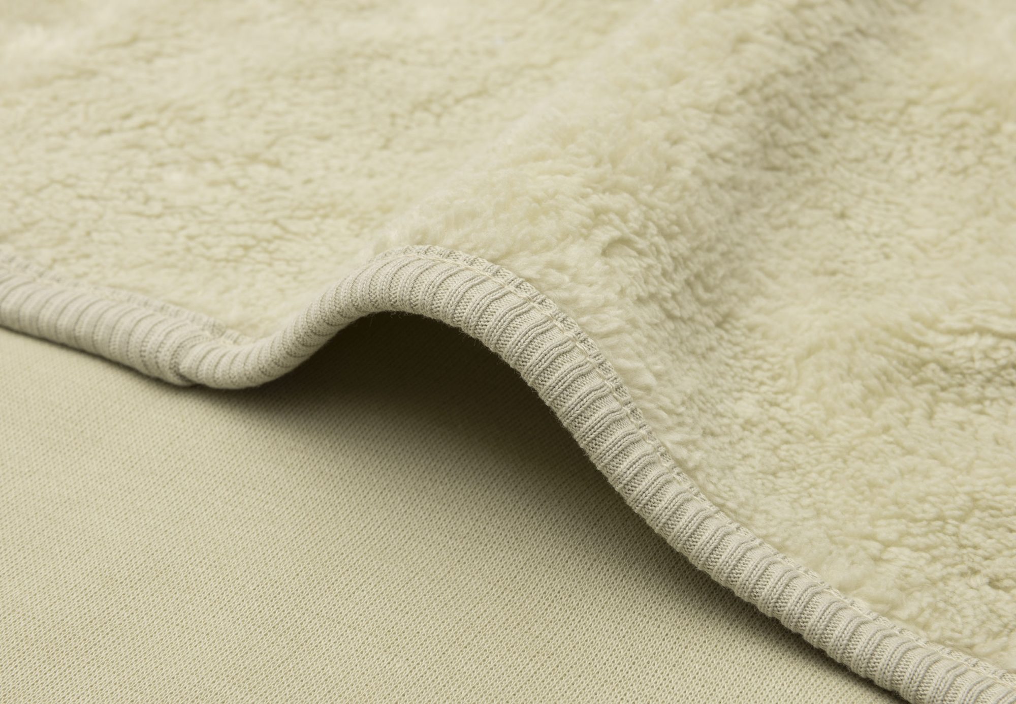 Deken Wieg 75x100cm Basic Sherpa/Jersey - Soft Matcha - afbeelding 4