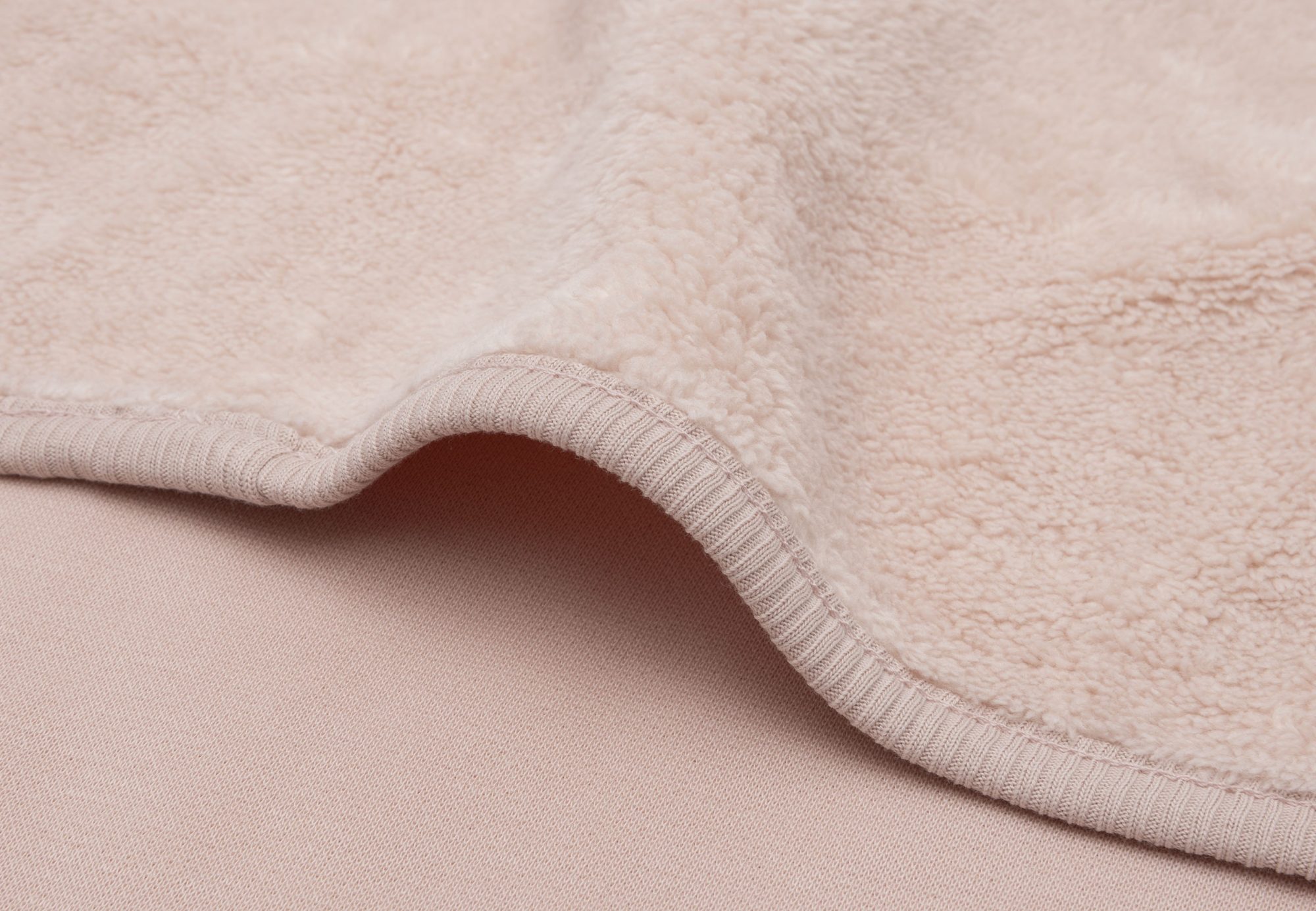 Deken Wieg 75x100cm Basic Sherpa/Jersey - Silk Rose - afbeelding 5