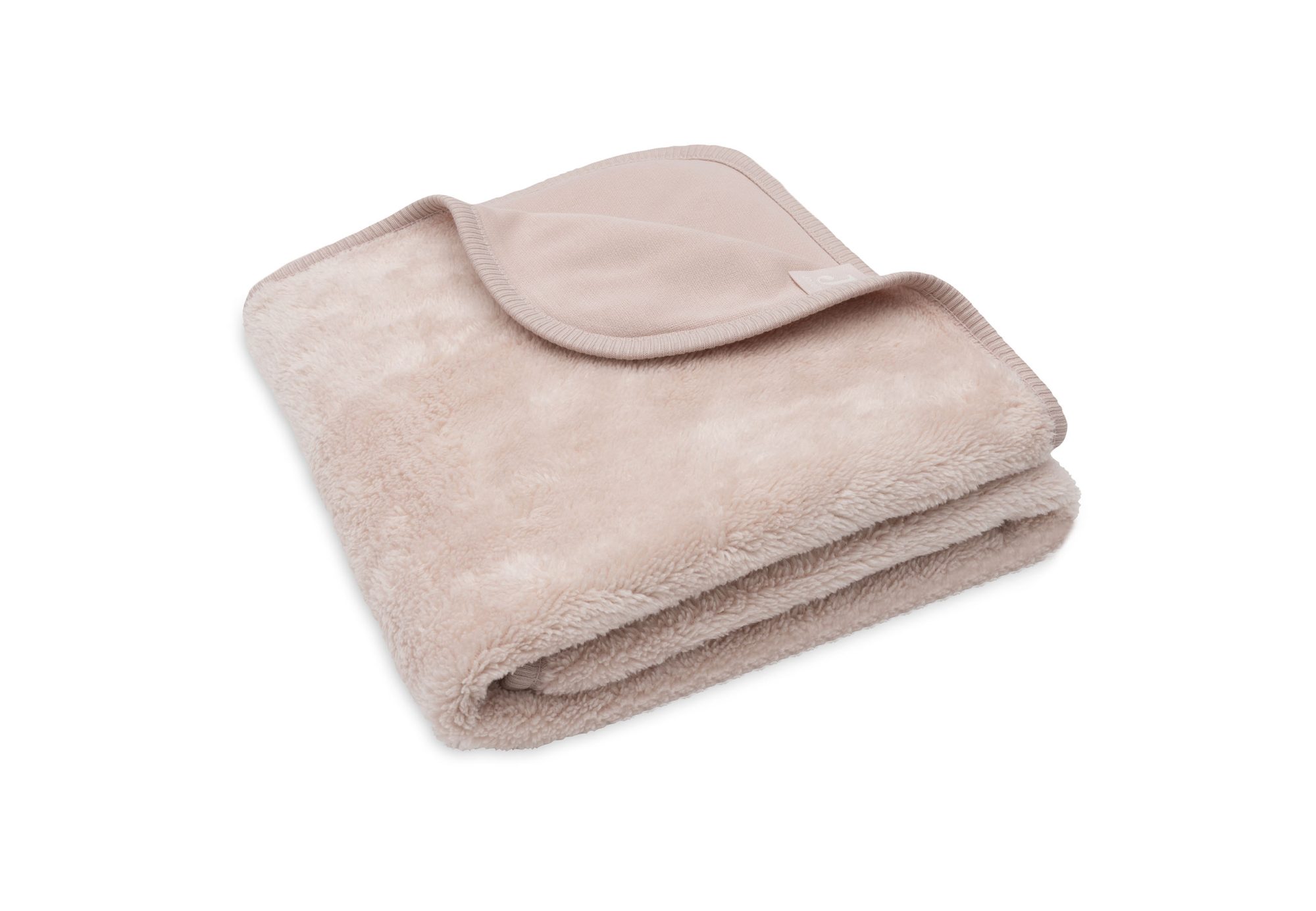 Deken Wieg 75x100cm Basic Sherpa/Jersey - Silk Rose - afbeelding 4