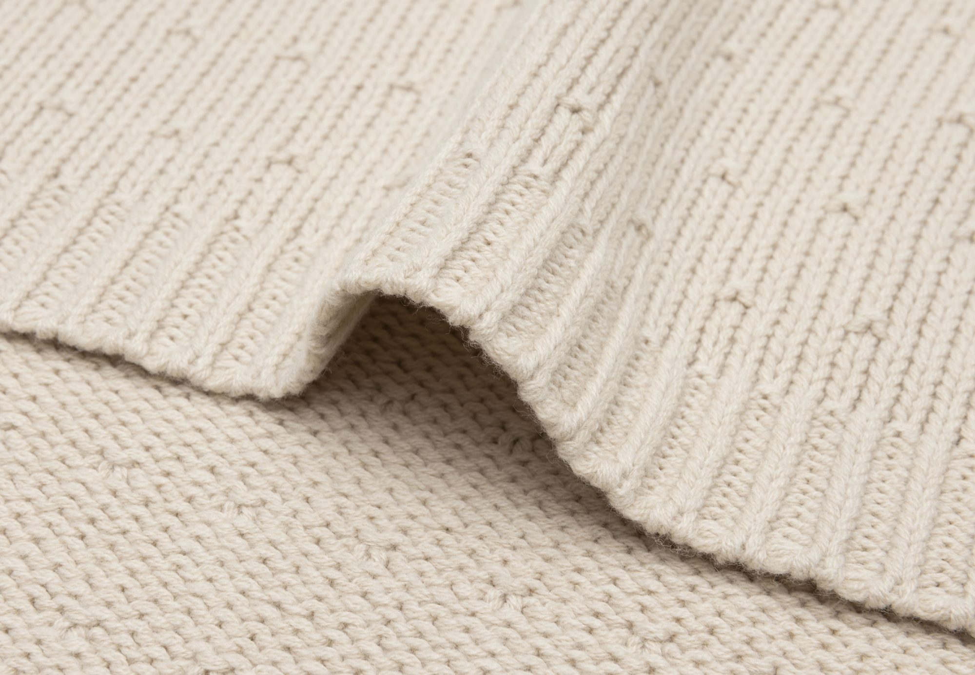 Deken Wieg 75x100cm Sprinkle Knit - Sand - afbeelding 5