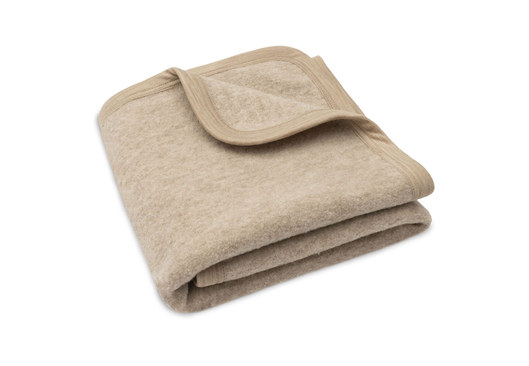Deken Wieg 75x100cm Merino Wol Felted - Natural - afbeelding 5