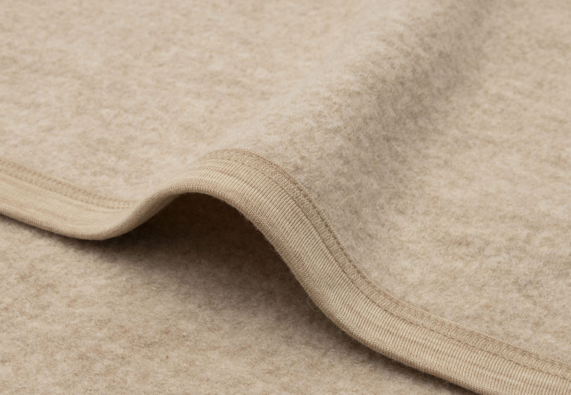 Deken Wieg 75x100cm Merino Wol Felted - Natural - afbeelding 3