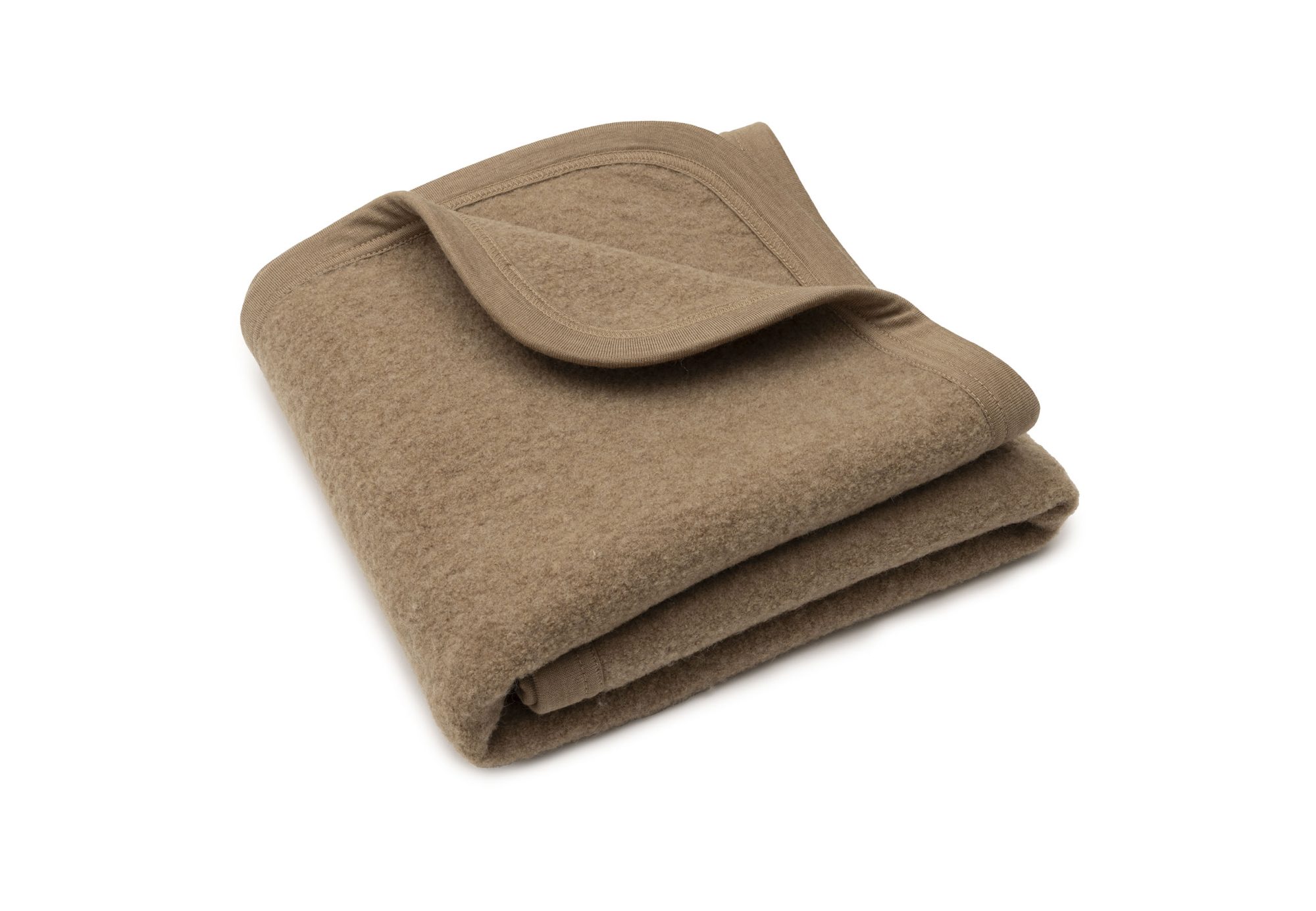 Deken Wieg 75x100cm Merino Wol Felted - Dark Hazel - afbeelding 5