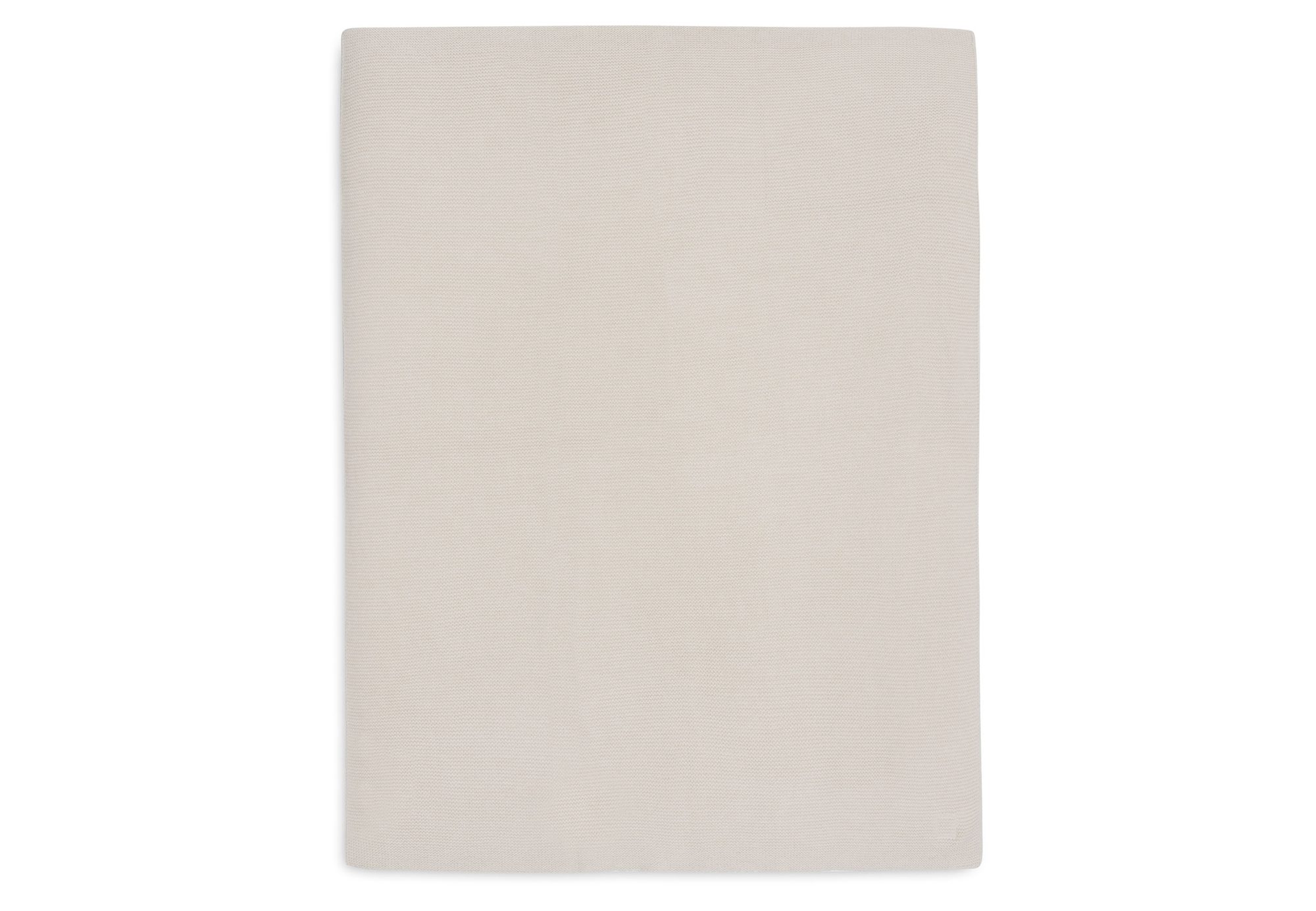 Deken Ledikant 100x150cm Basic Knit - Oatmeal - afbeelding 2