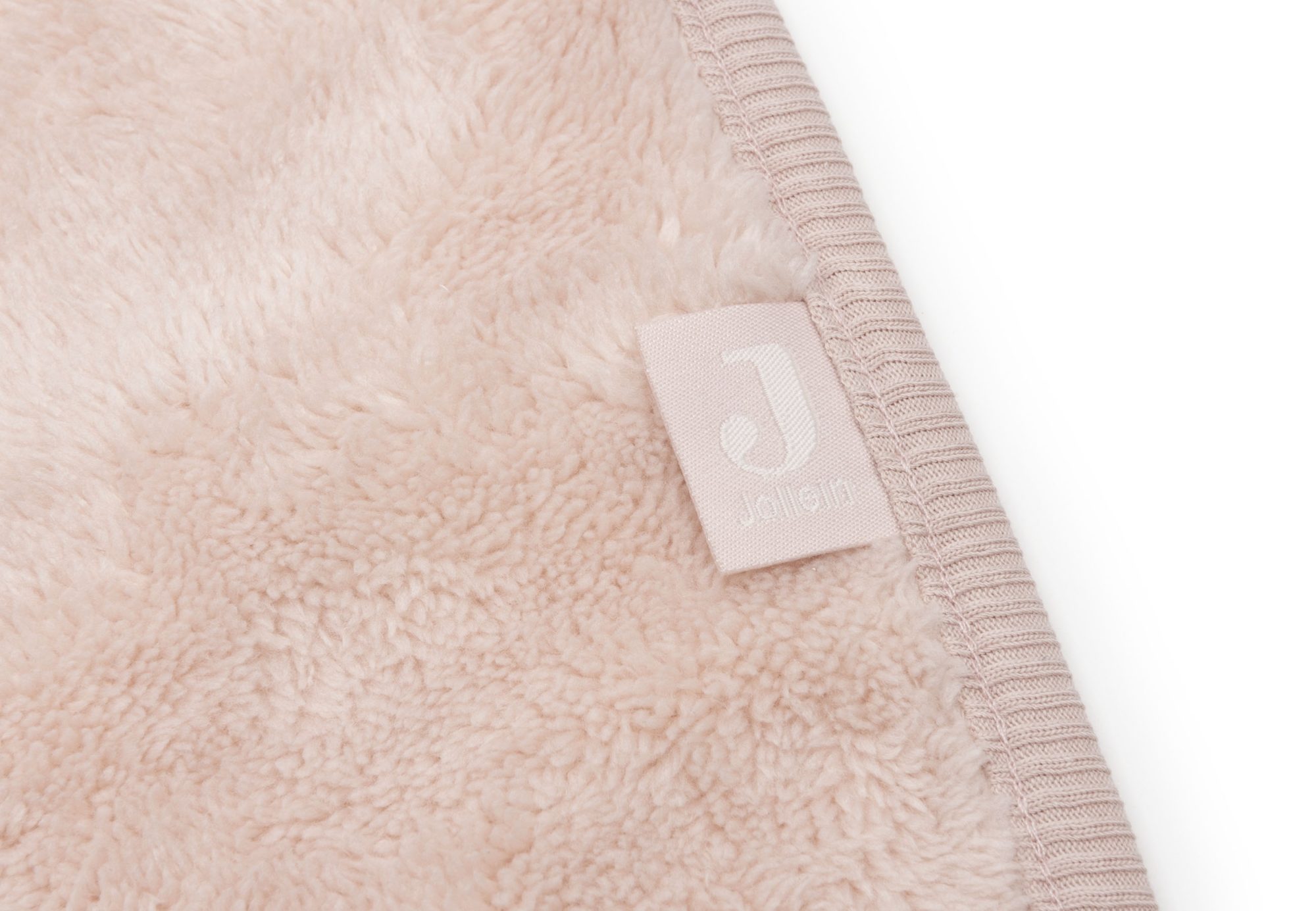 Deken Ledikant 100x150cm Basic Sherpa/Jersey - Silk Rose - afbeelding 3