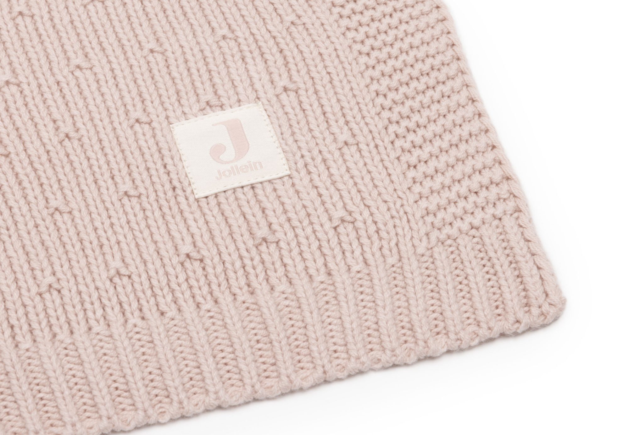 Deken Ledikant 100x150cm Sprinkle Knit - Silk Rose - afbeelding 3