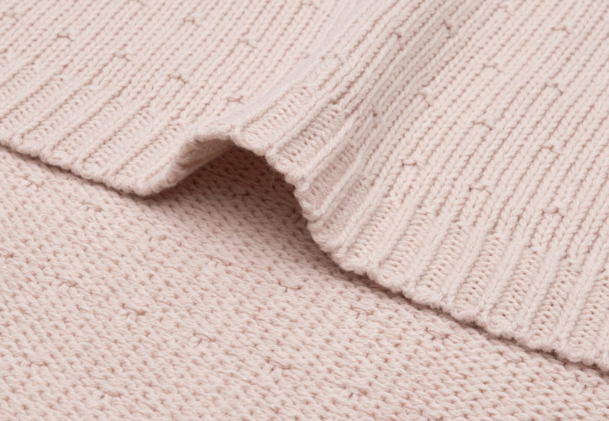 Deken Ledikant 100x150cm Sprinkle Knit - Silk Rose - afbeelding 5