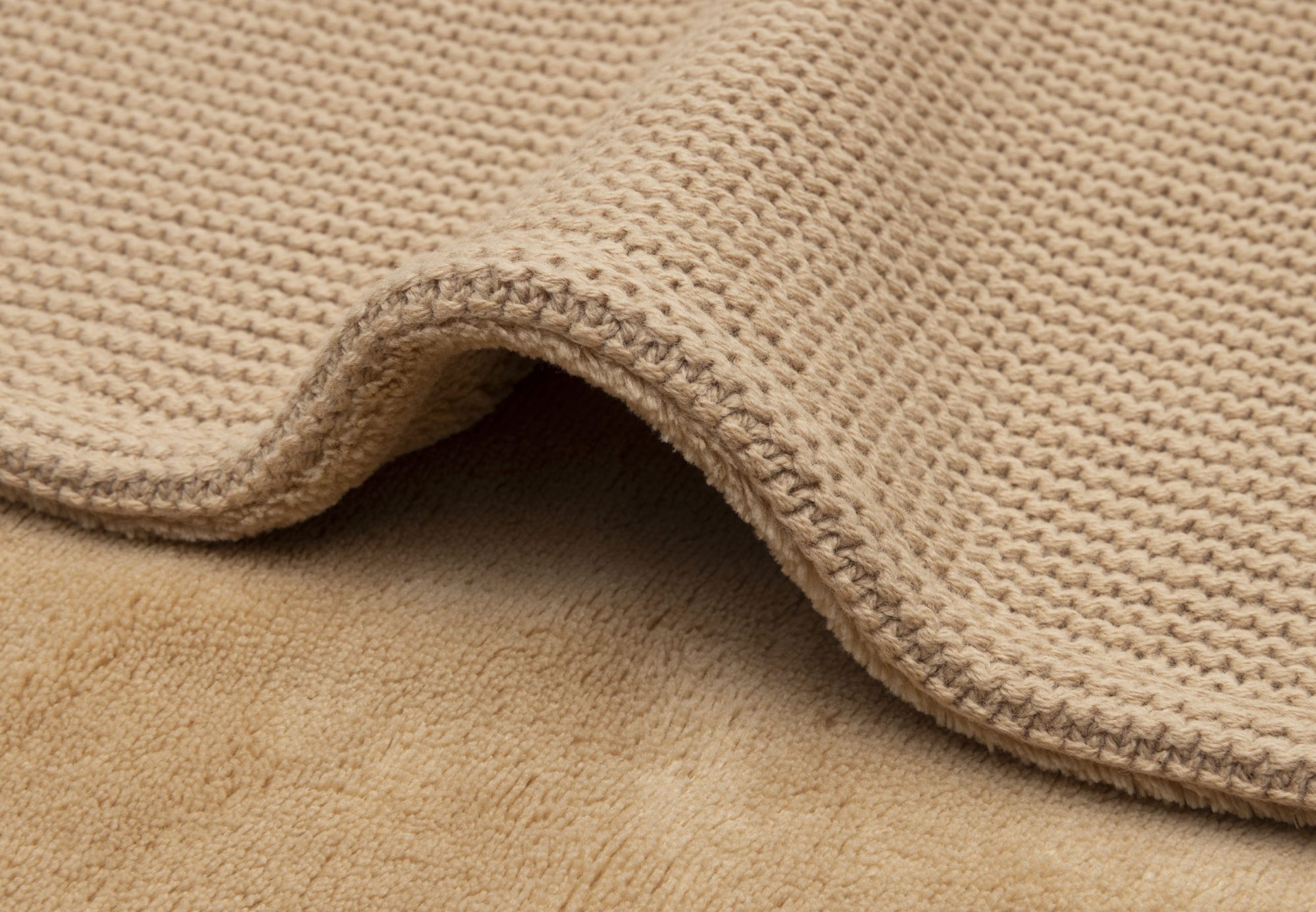 Deken Wieg 75x100cm Basic Knit - Hazel/Fleece - afbeelding 5