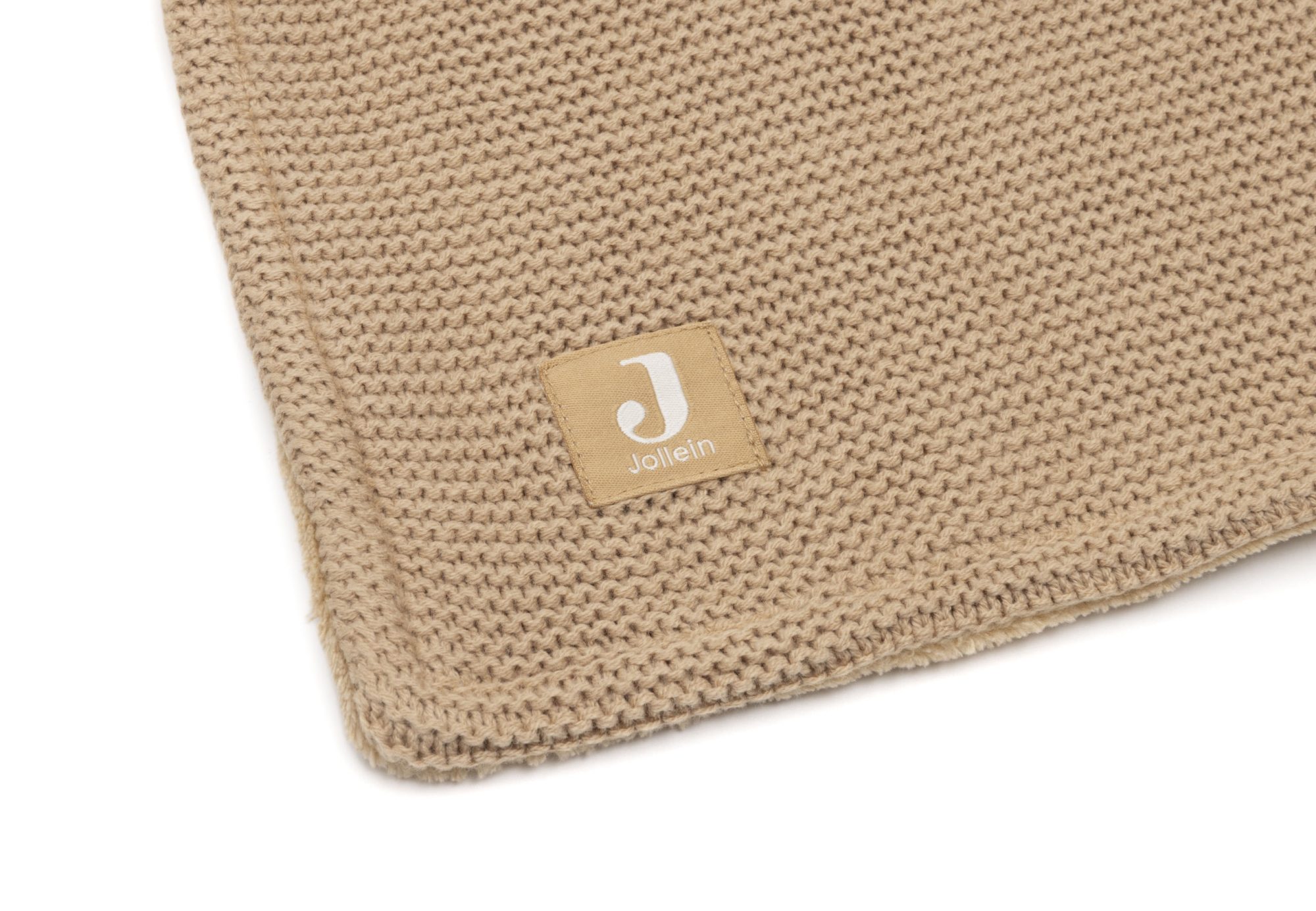 Deken Wieg 75x100cm Basic Knit - Hazel/Fleece - afbeelding 3