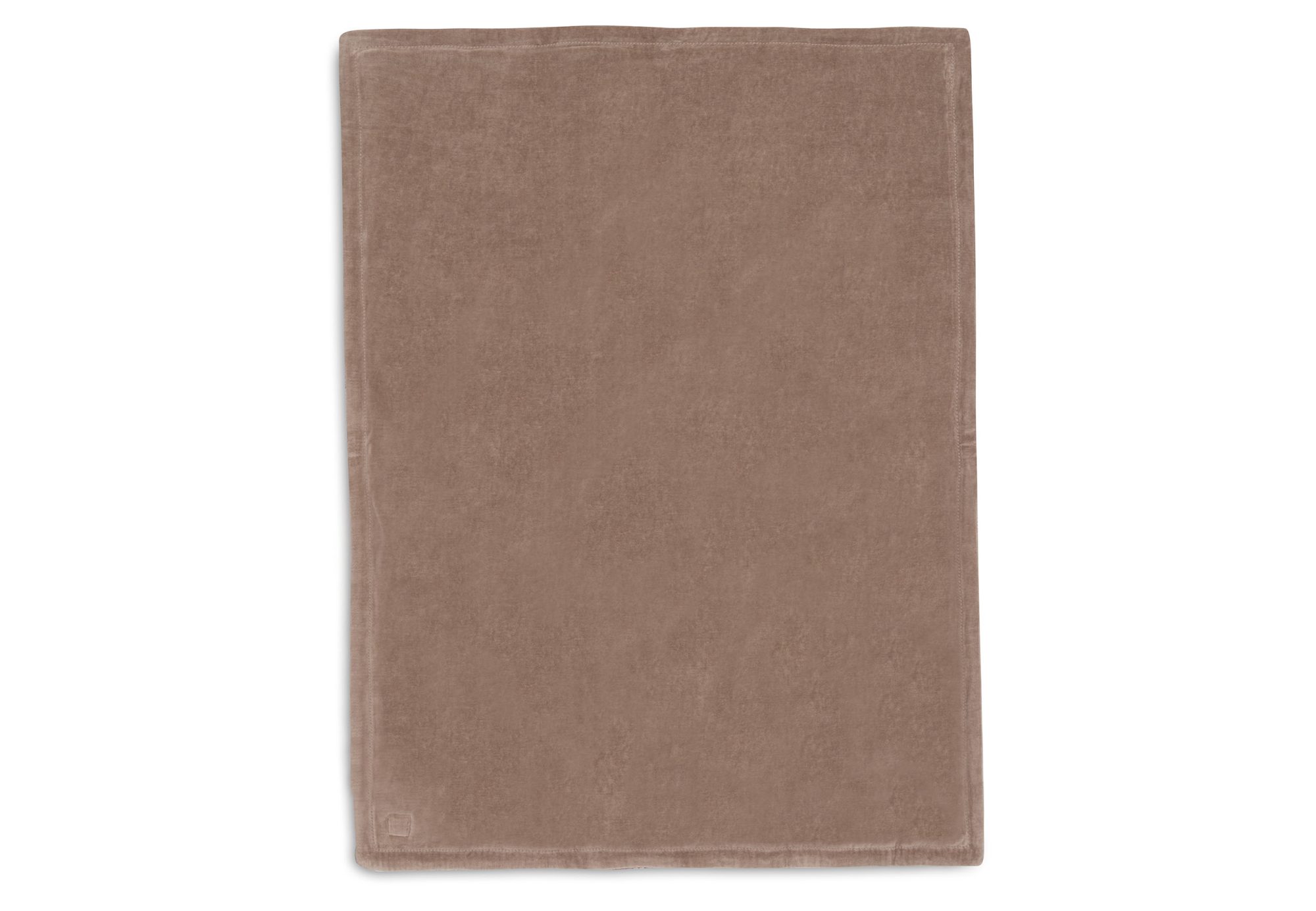 Deken Ledikant 100x150cm Box Knit - Milky Coffee/Velvet - GOTS - afbeelding 2