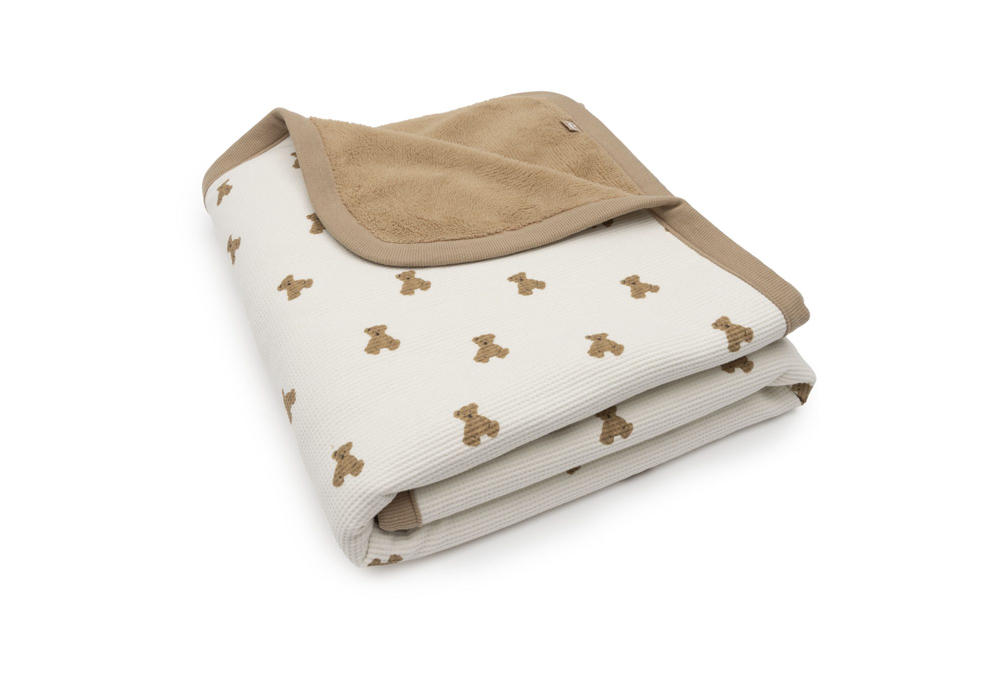 Deken Ledikant 100x150cm - Mini Teddy Bear Little Waffle/Fluffy - afbeelding 4