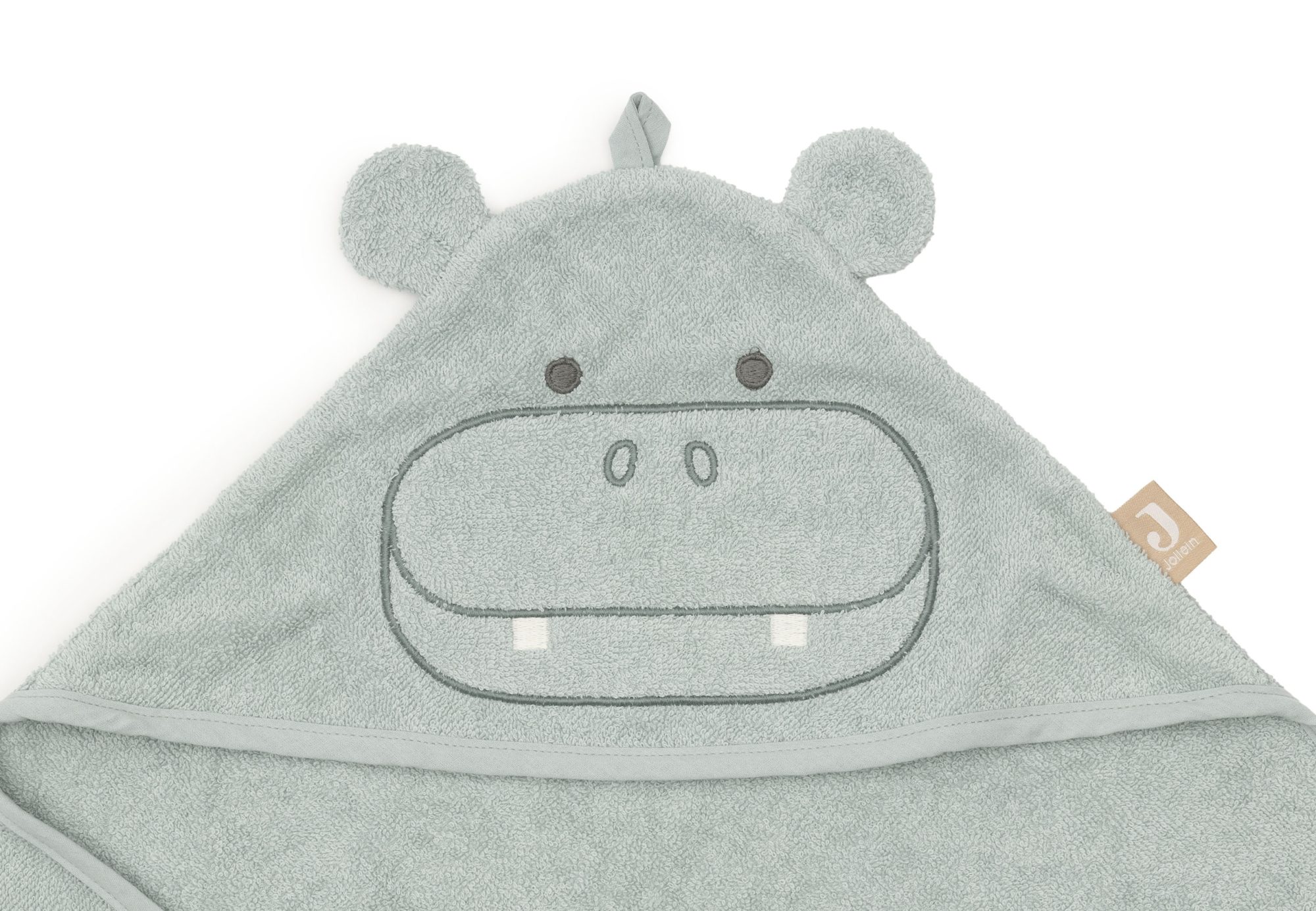 Badcape Badstof 75x75cm - Hippo Happy - afbeelding 4