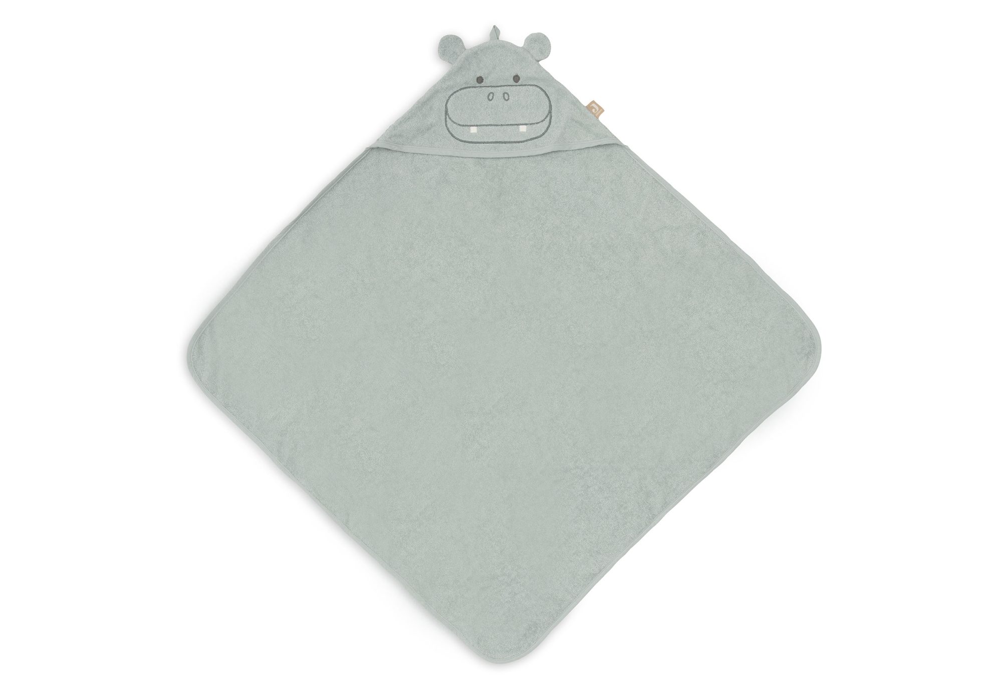 Badcape Badstof 75x75cm - Hippo Happy