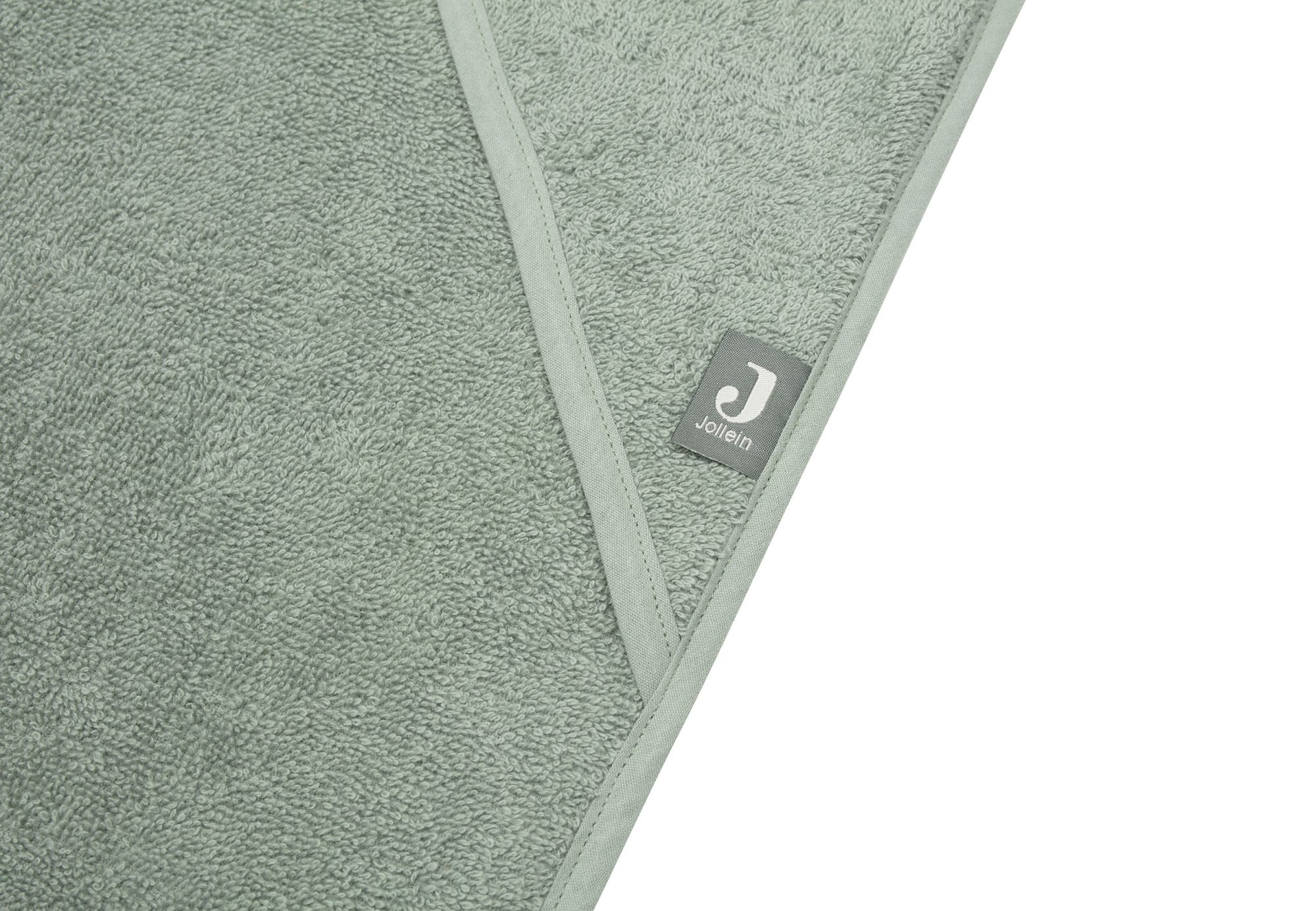 Badcape Badstof 100x100cm - Ash Green - afbeelding 4