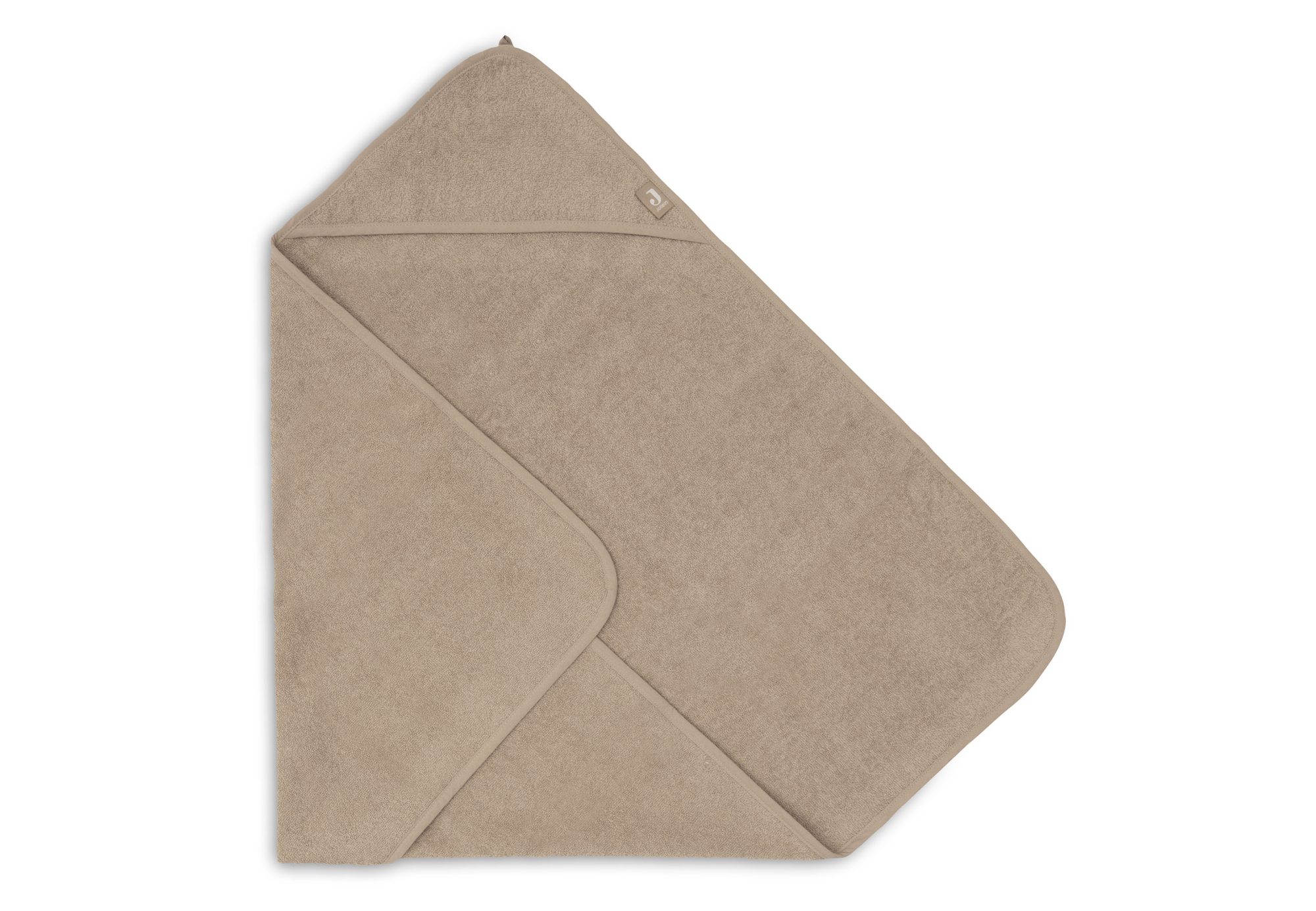 Badcape Badstof 100x100cm - Milky Coffee - afbeelding 2